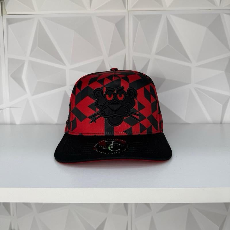 Black Panther SnapBack hat-red camo