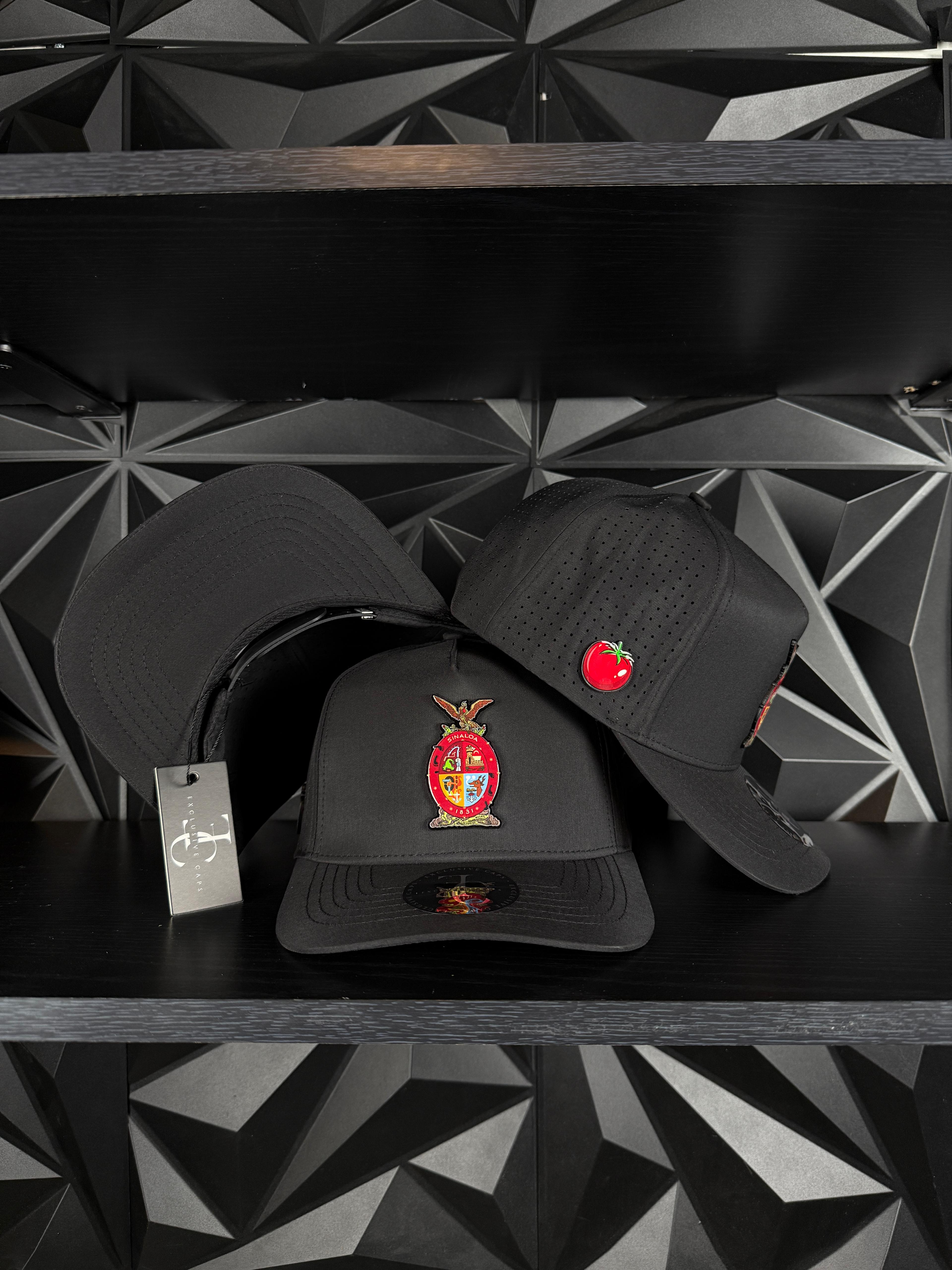 Exclusive caps escudo de Sinaloa SnapBack hat Black Hydro