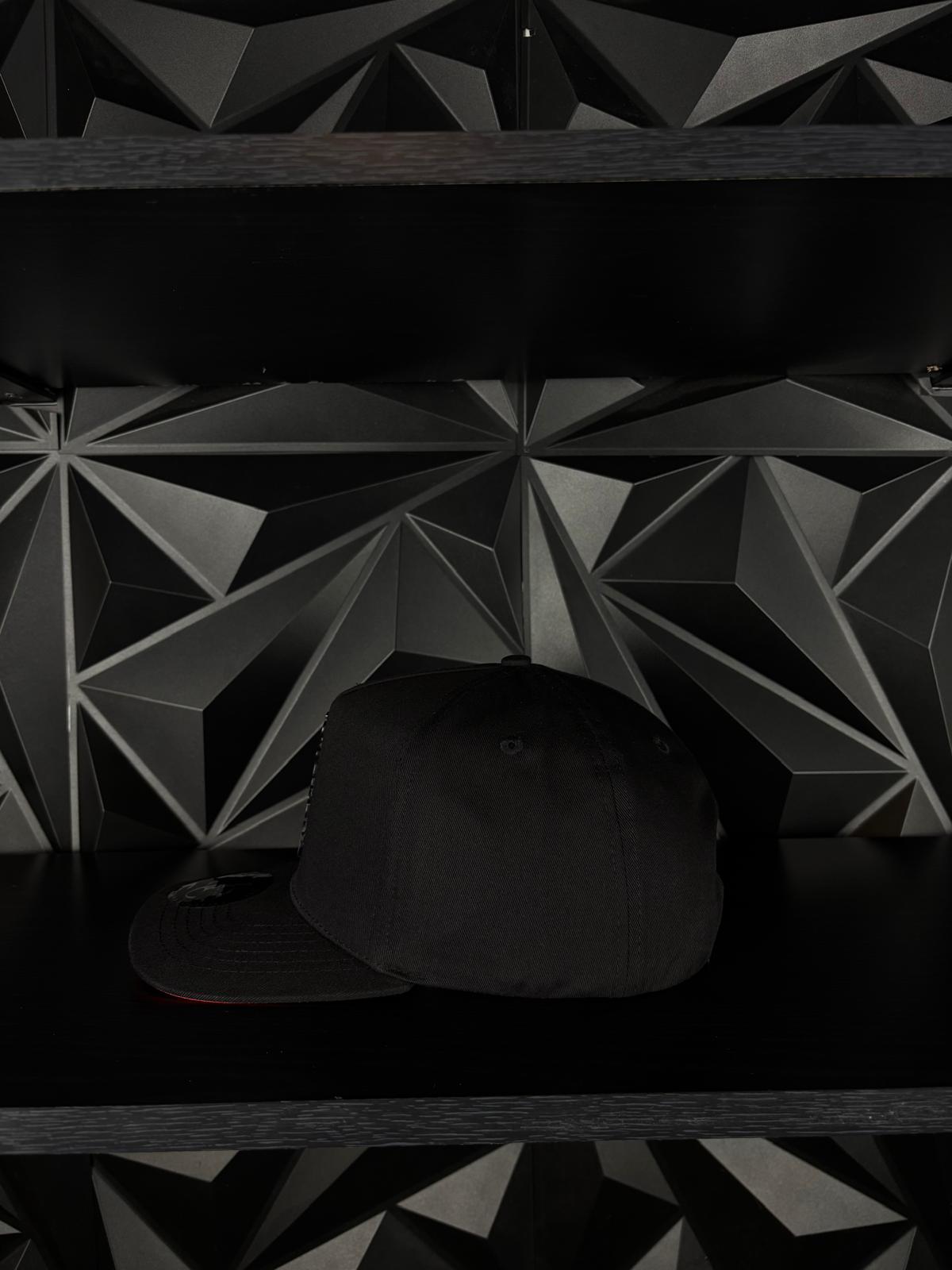 Puebla México estado SnapBack Hat-Black/Red Visor Cotton Cap