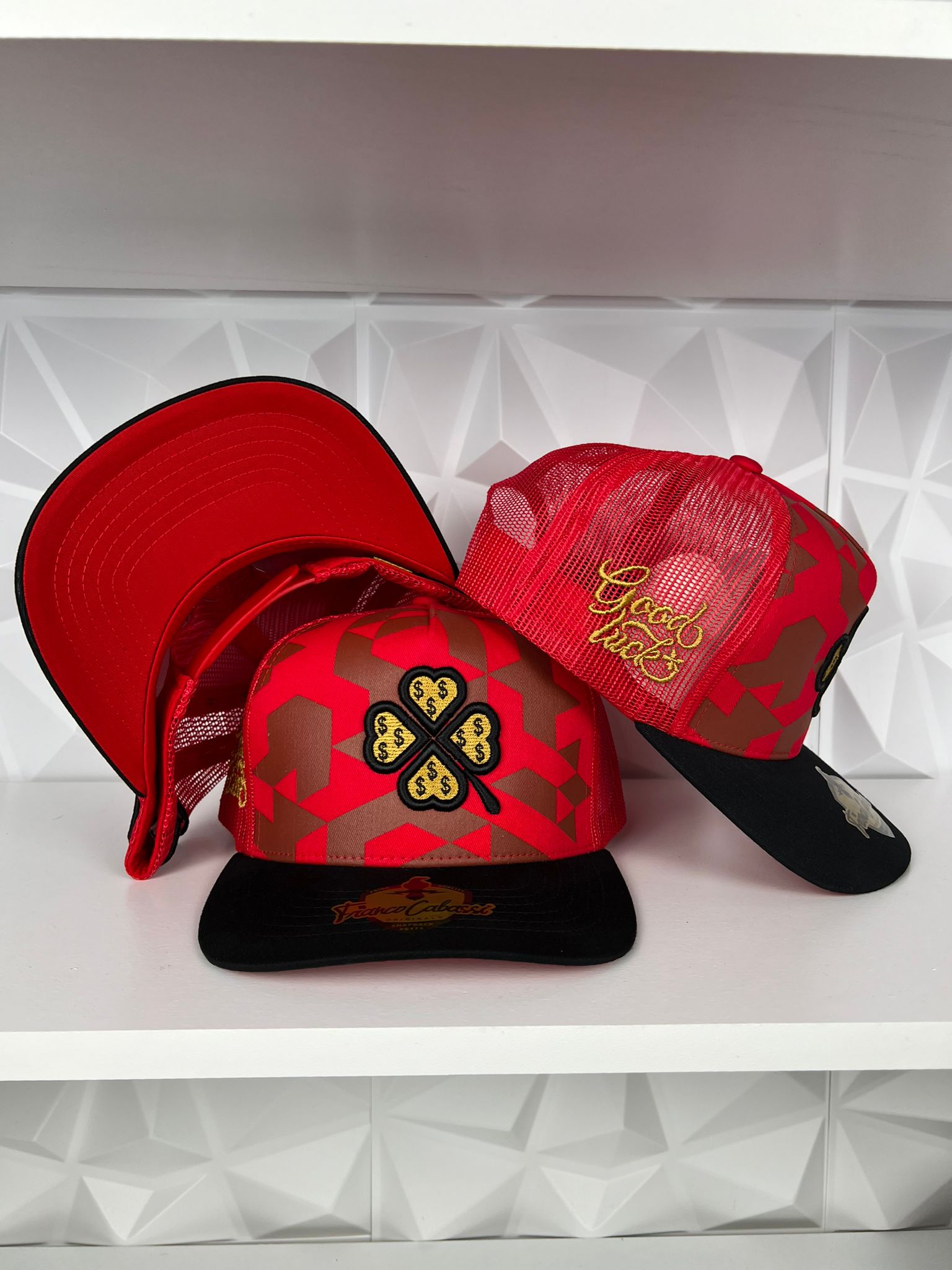 Trébol Gorra - Roja camuflaje