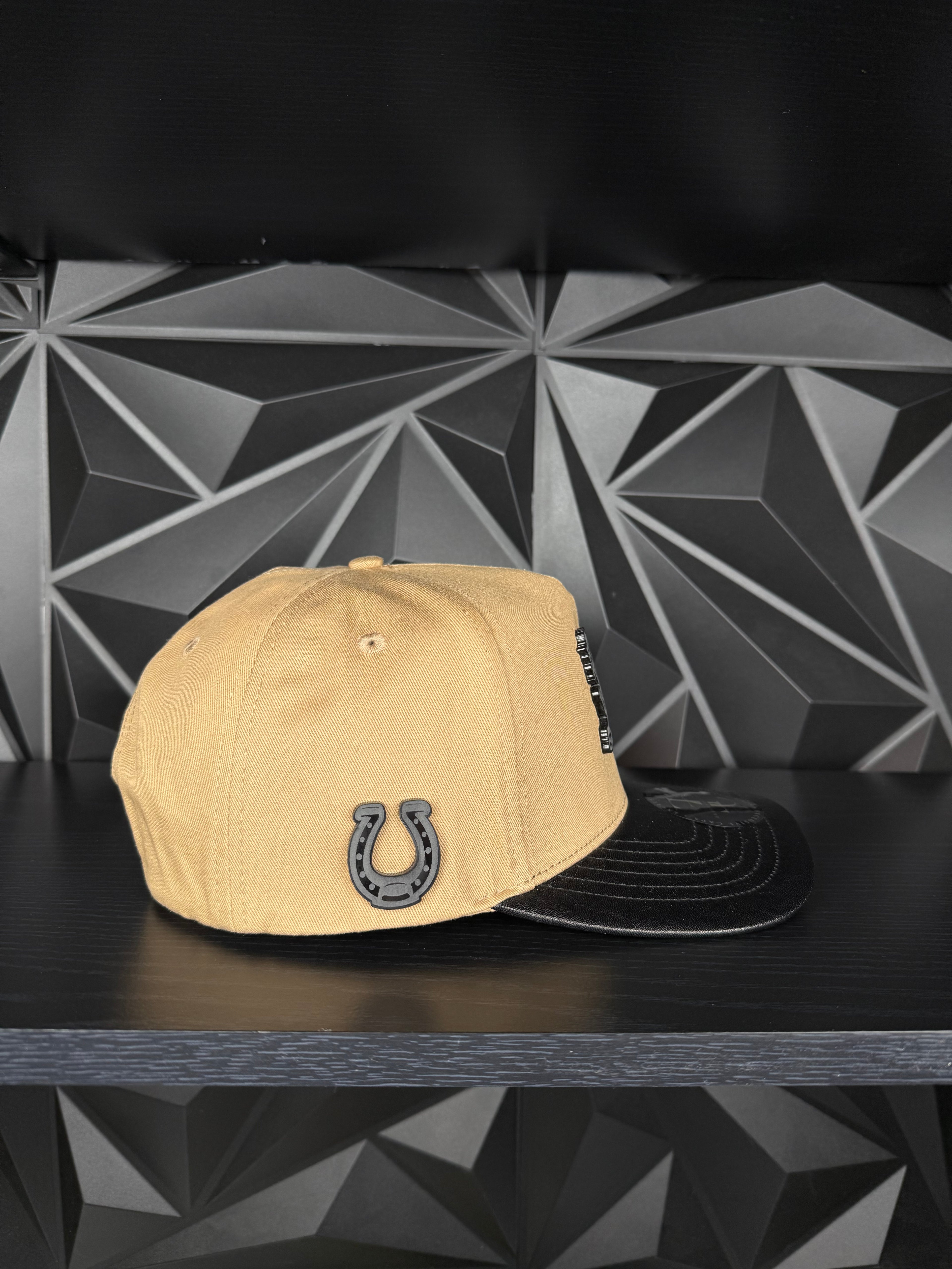 Caballo SnapBack hat-Brown/black Leather