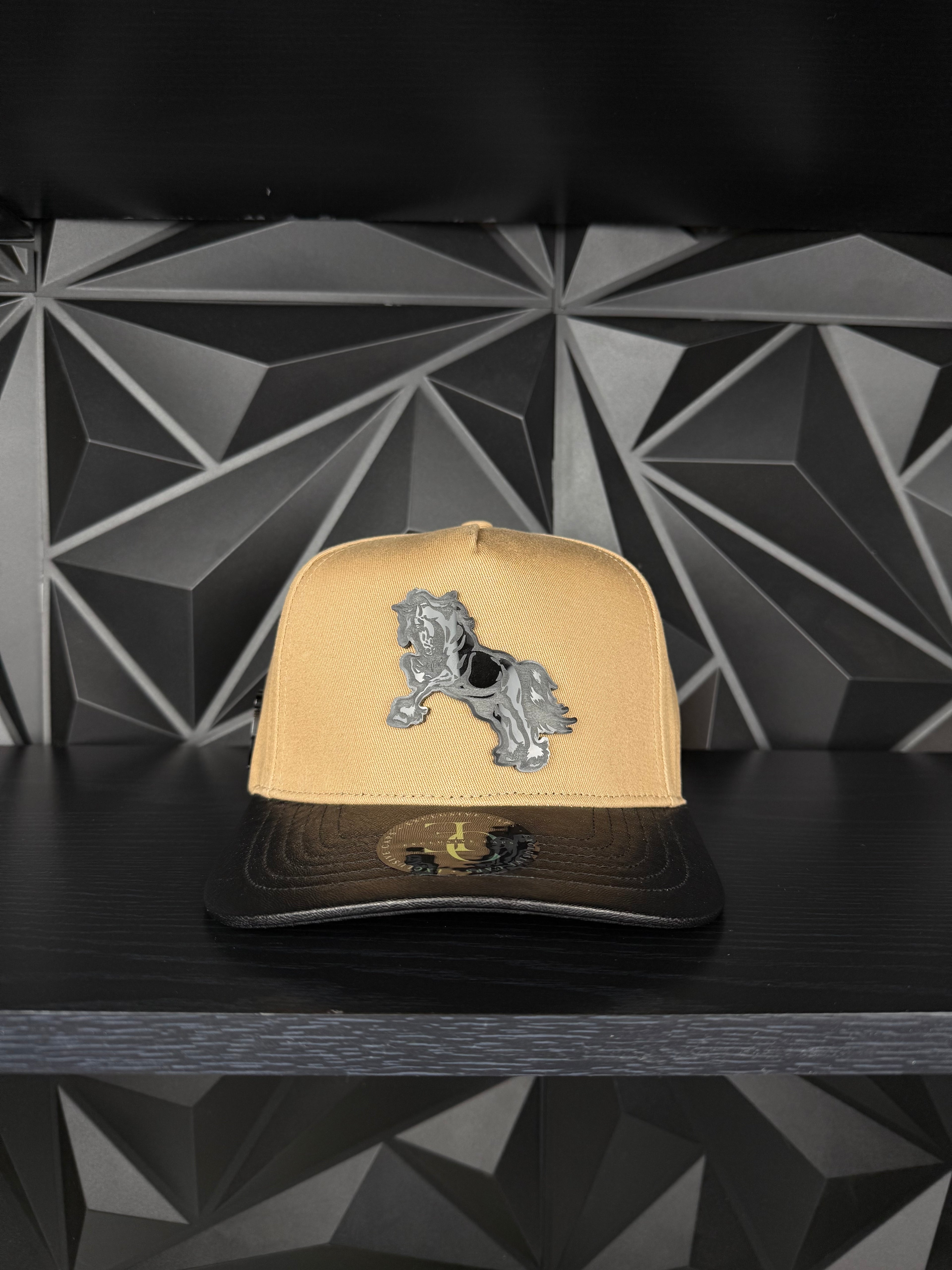 Caballo SnapBack hat-Brown/black Leather