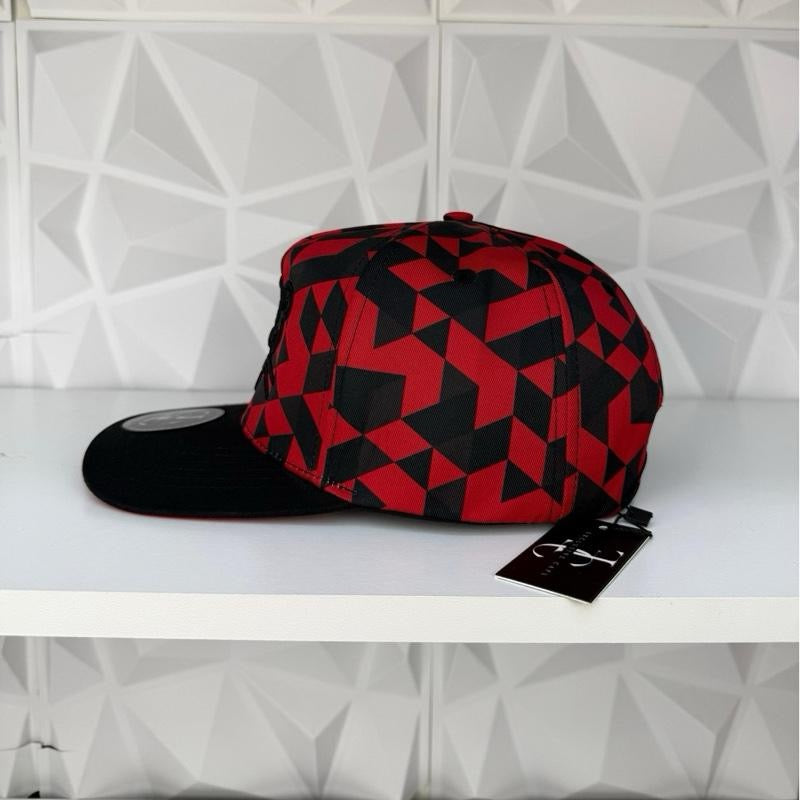 Black Panther SnapBack hat-red camo