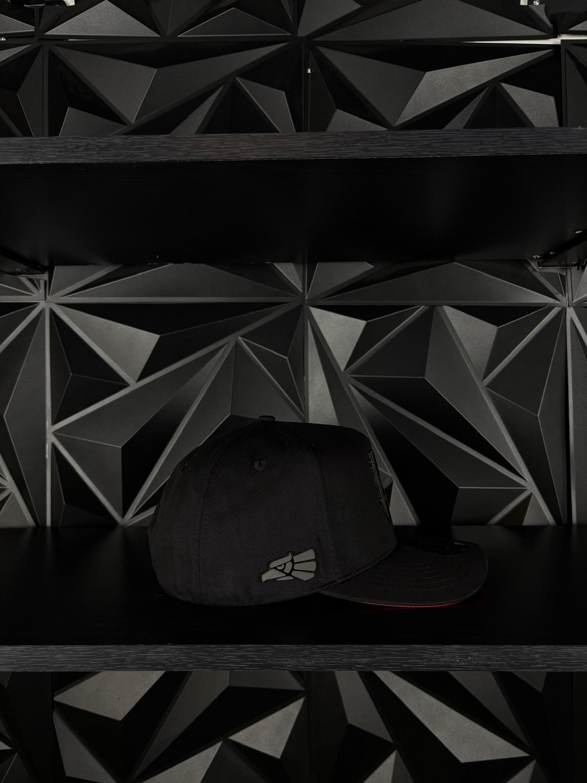 Chihuahua México estado SnapBack Hat-Black/Red Visor Cotton Cap