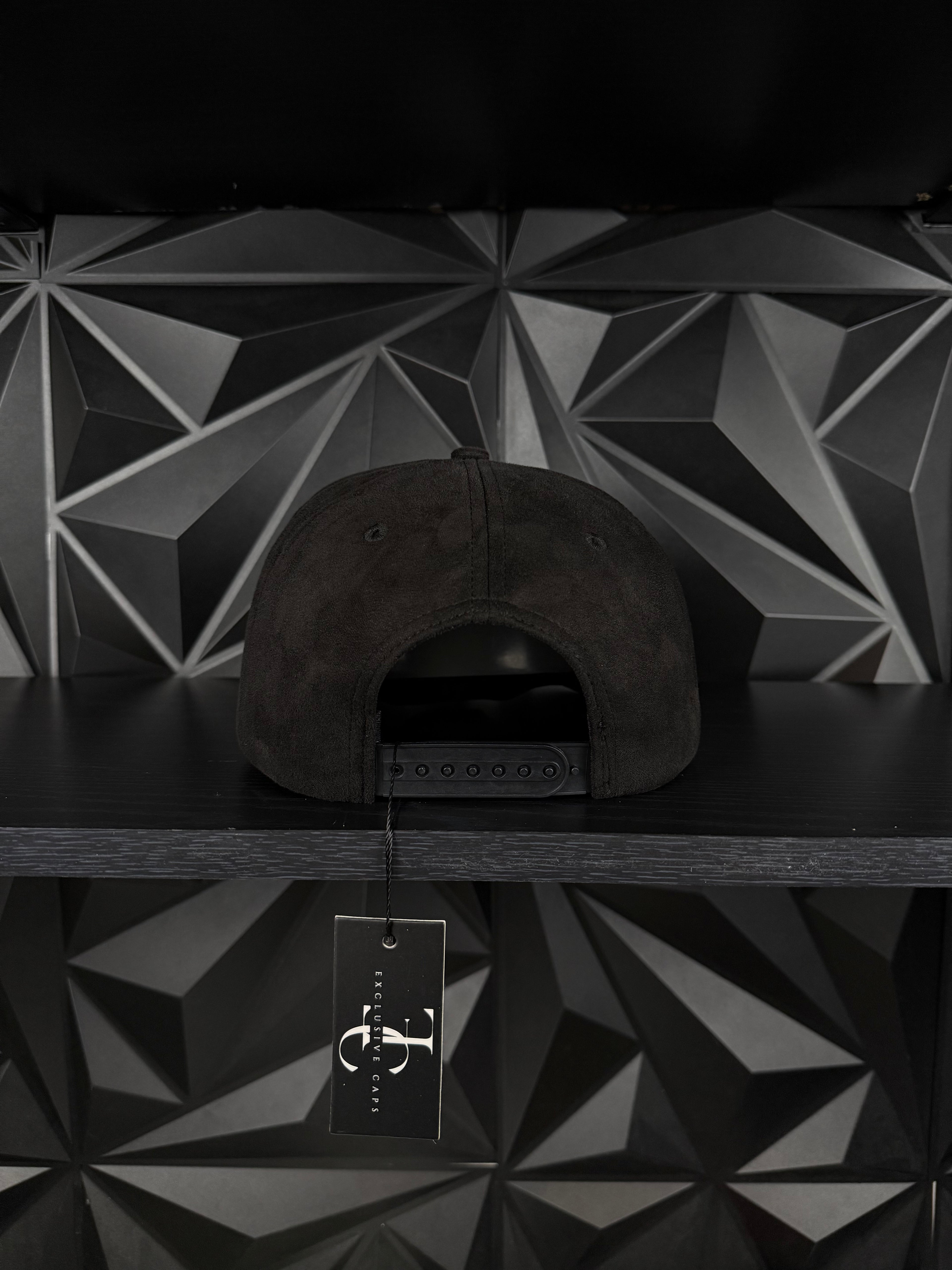 Black sombrero SnapBack hat-black suede
