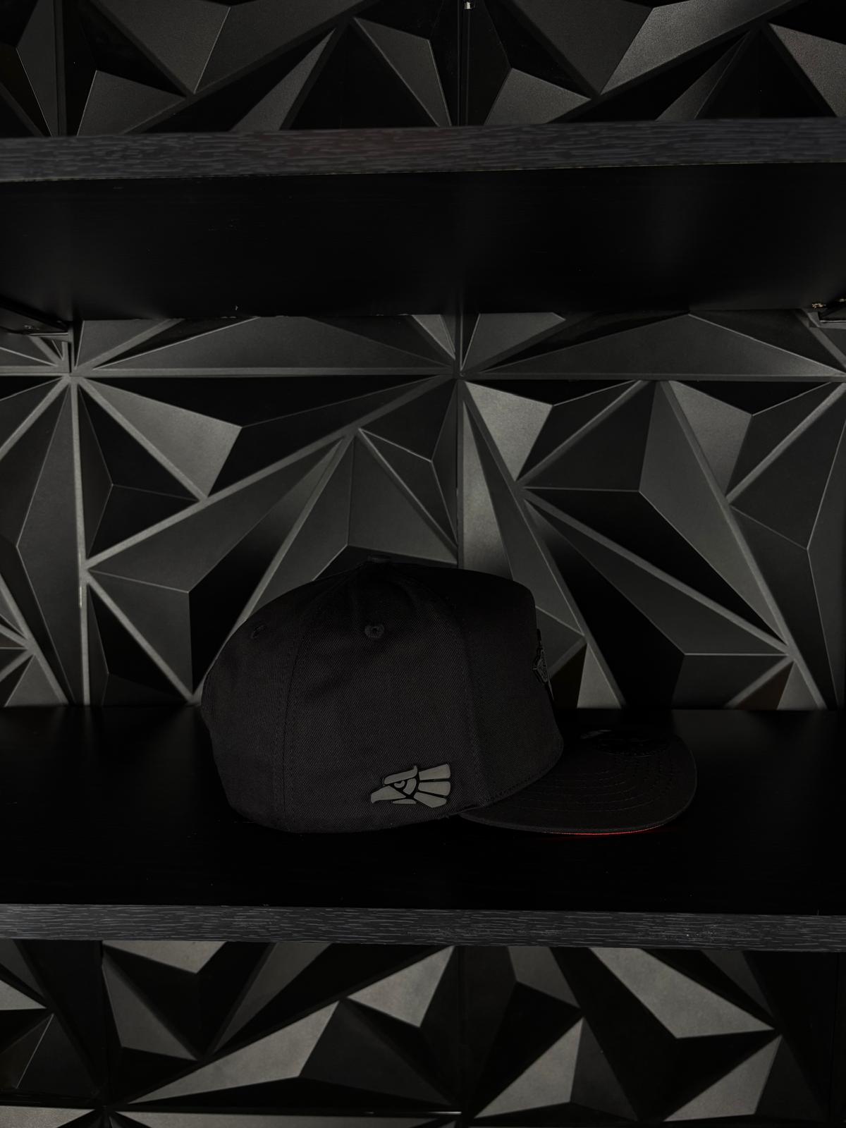 Tlaxcala México estado SnapBack Hat-Black/Red Visor Cotton Cap