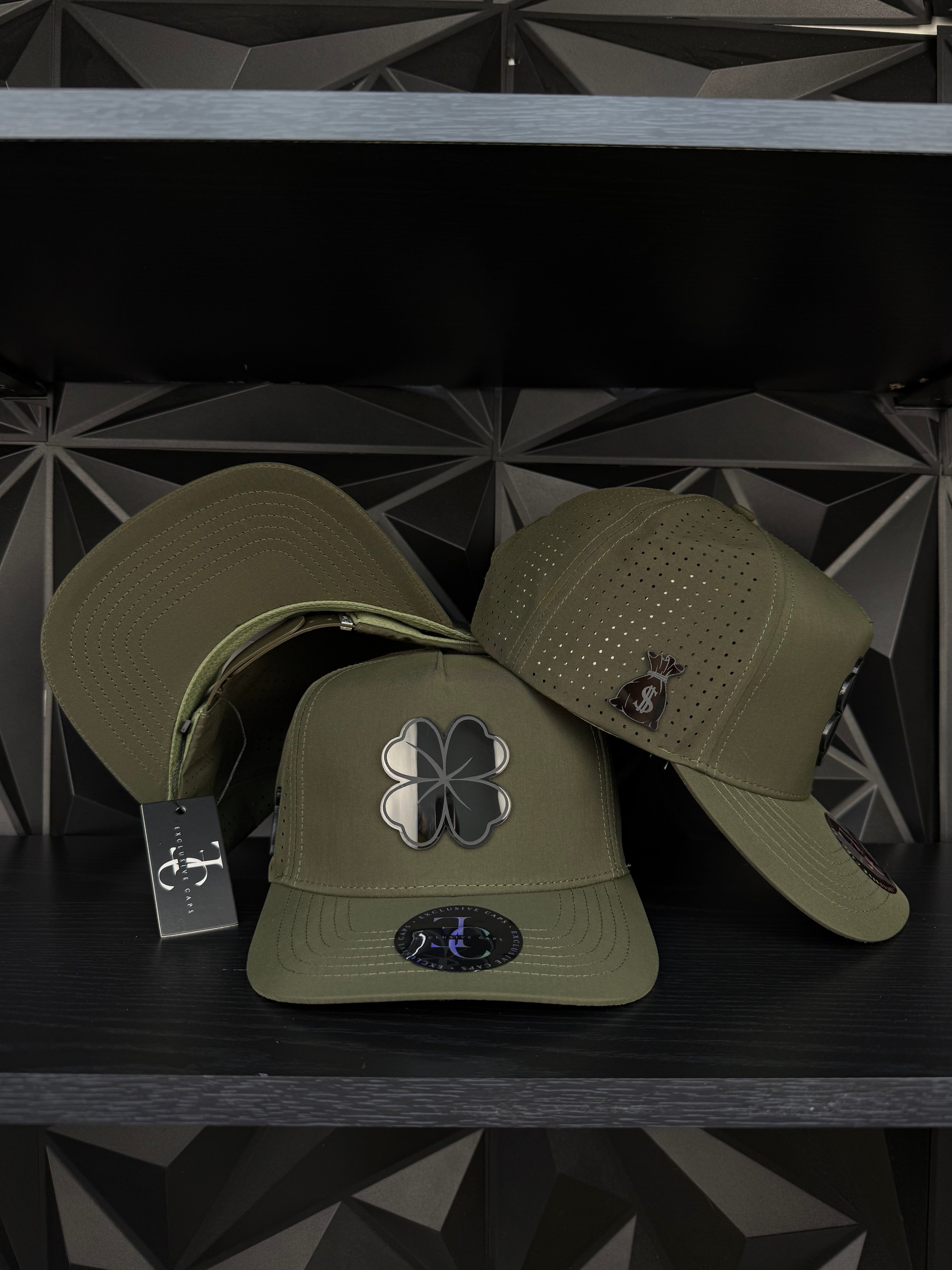 Trébol SnapBack hat-olive green hydro