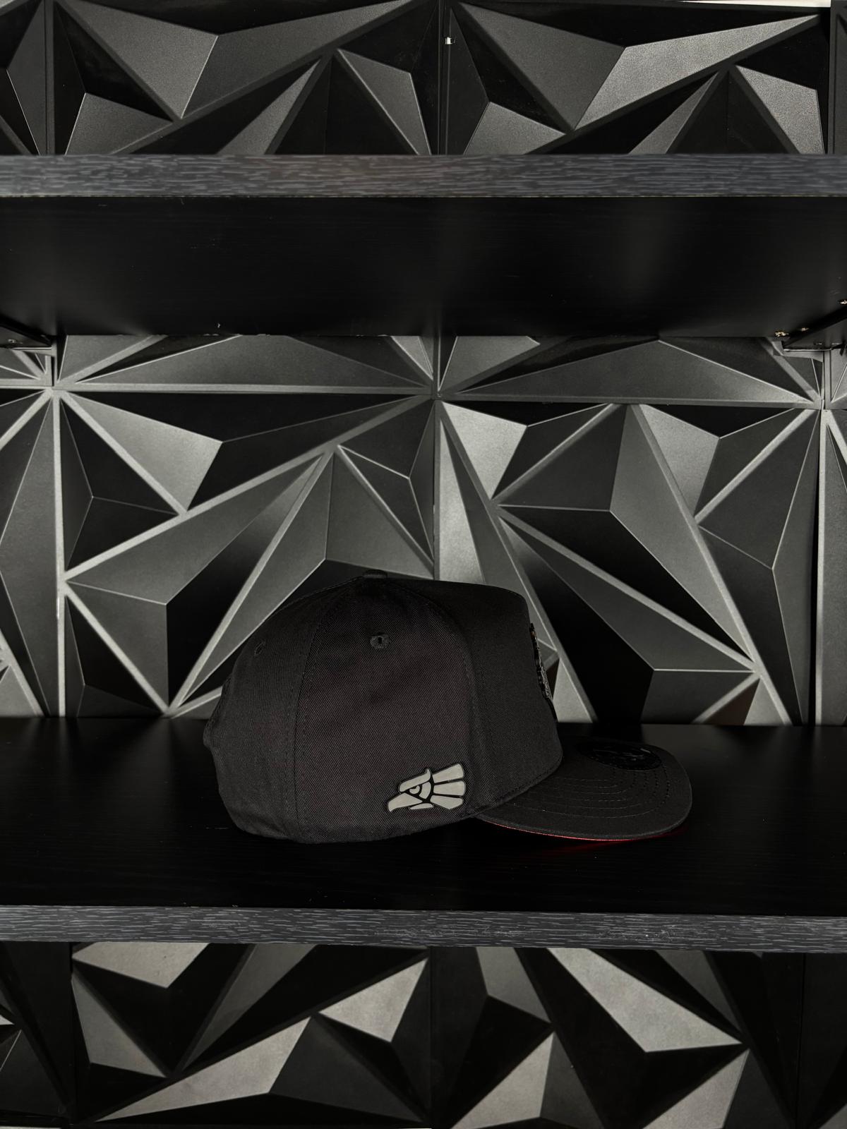 Chiapas México estado SnapBack Hat-Black/Red Visor Cotton Cap