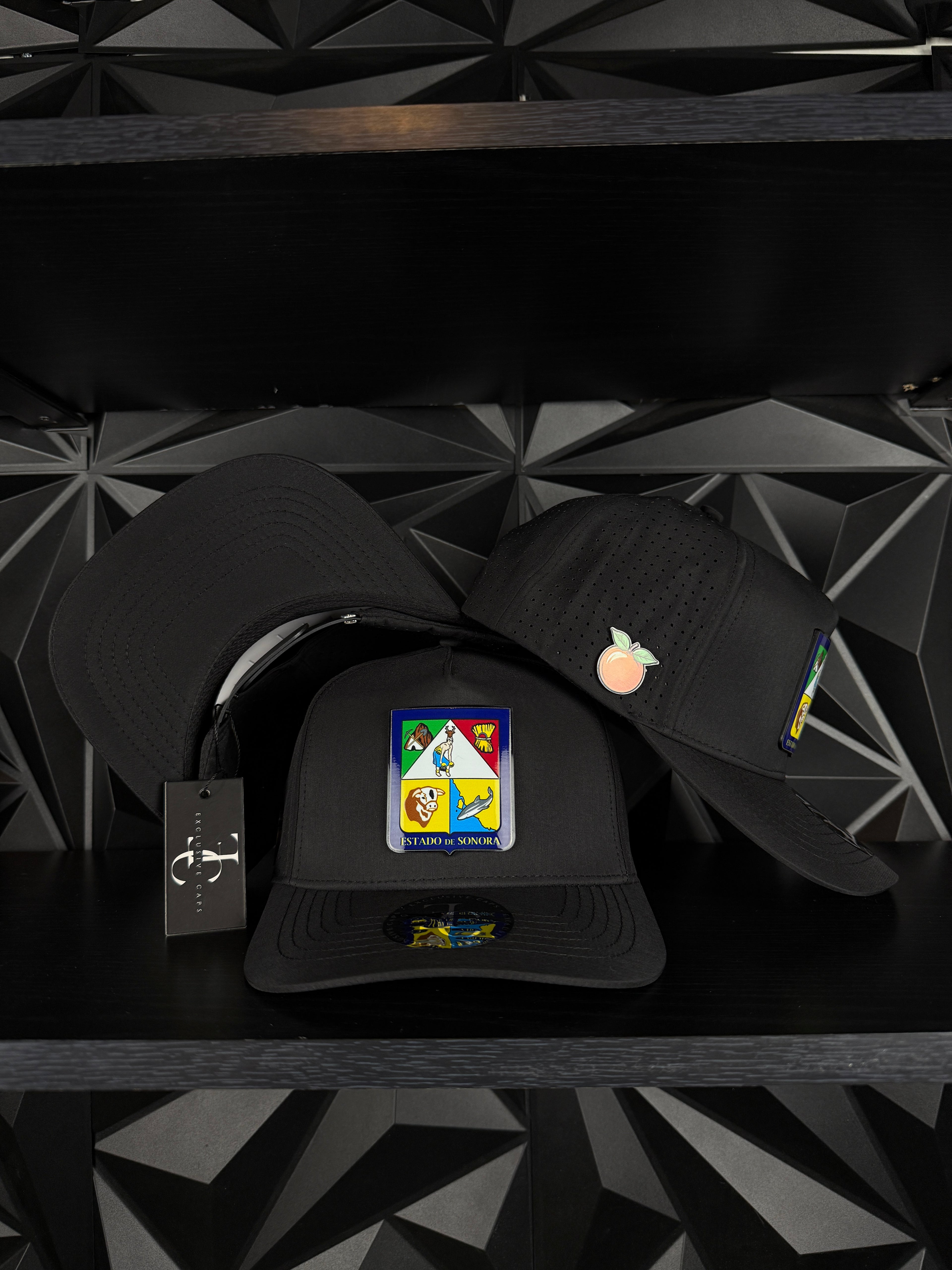 Exclusive caps Escudo de Sonora  SnapBack hat- Black Hydro