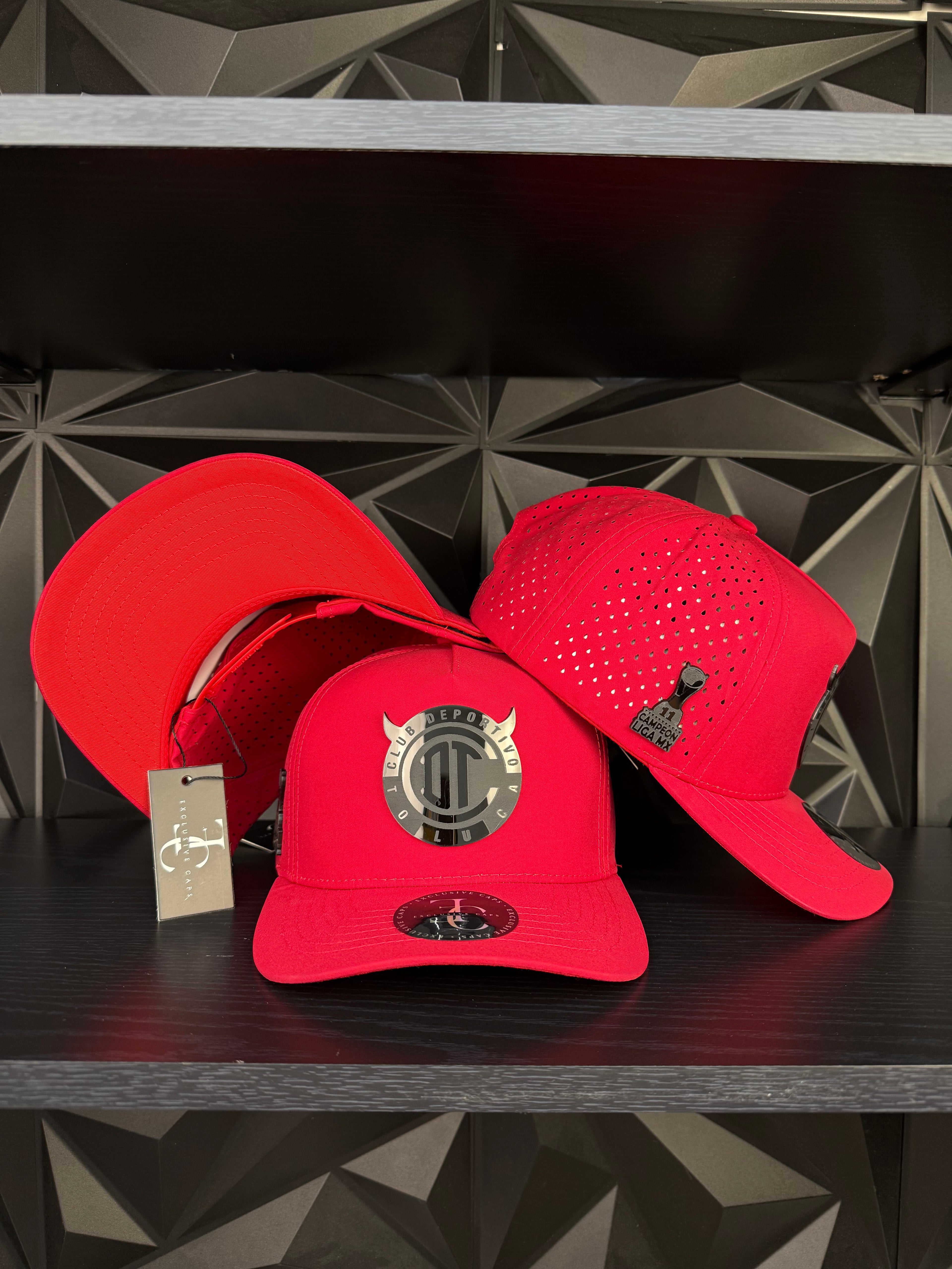 Toluca SnapBack hat-Red Hydro