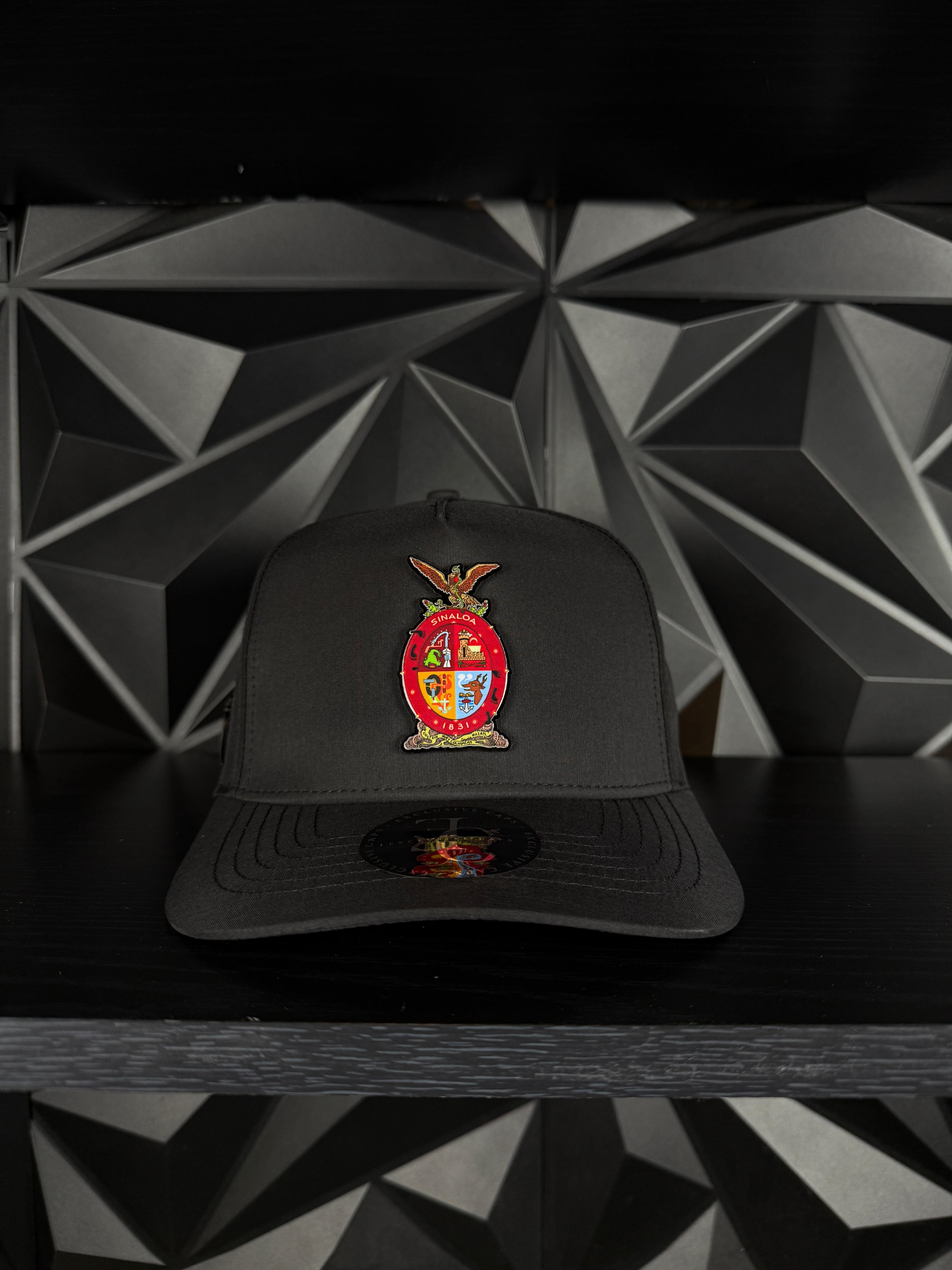 Exclusive caps escudo de Sinaloa SnapBack hat Black Hydro