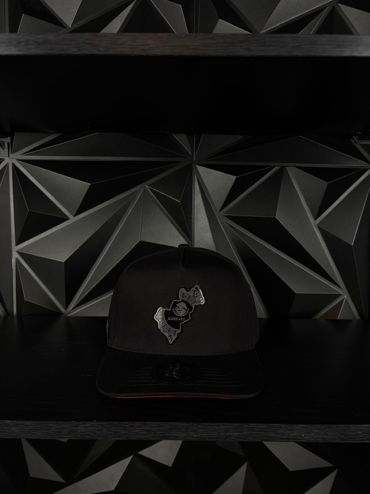 Querétaro México estado SnapBack Hat-Black/Red Visor Cotton Cap