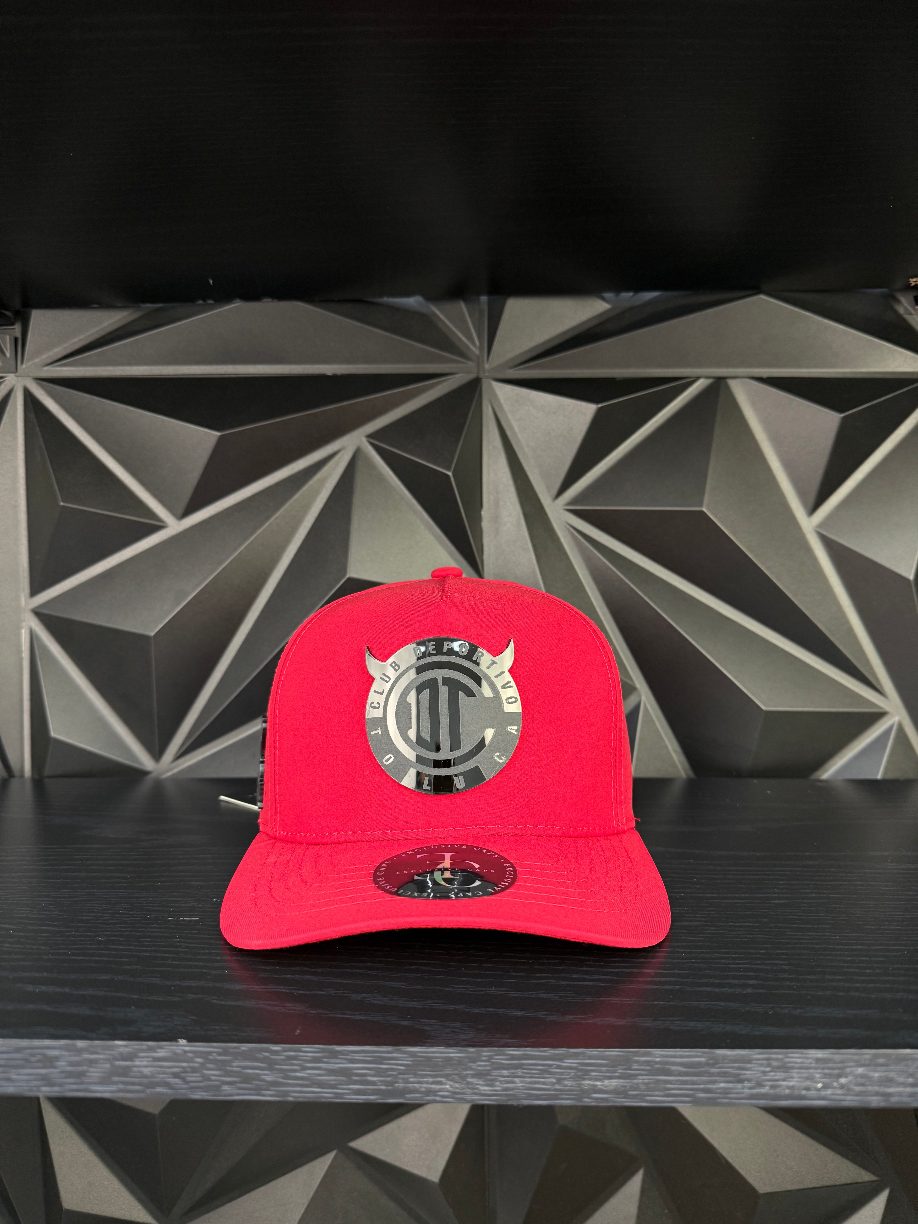 Toluca SnapBack hat-Red Hydro