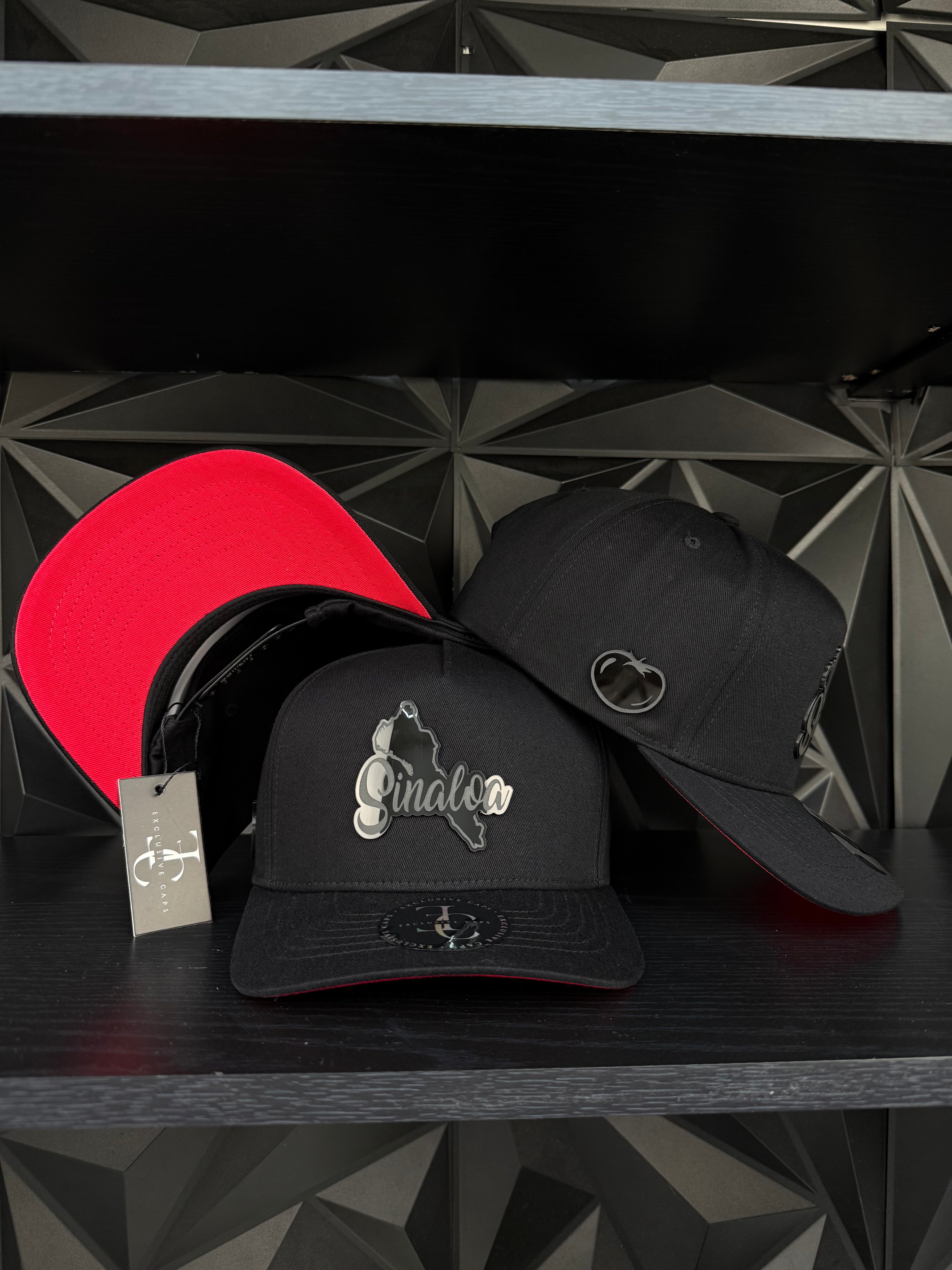 Sinaloa México SnapBack hat-black/red