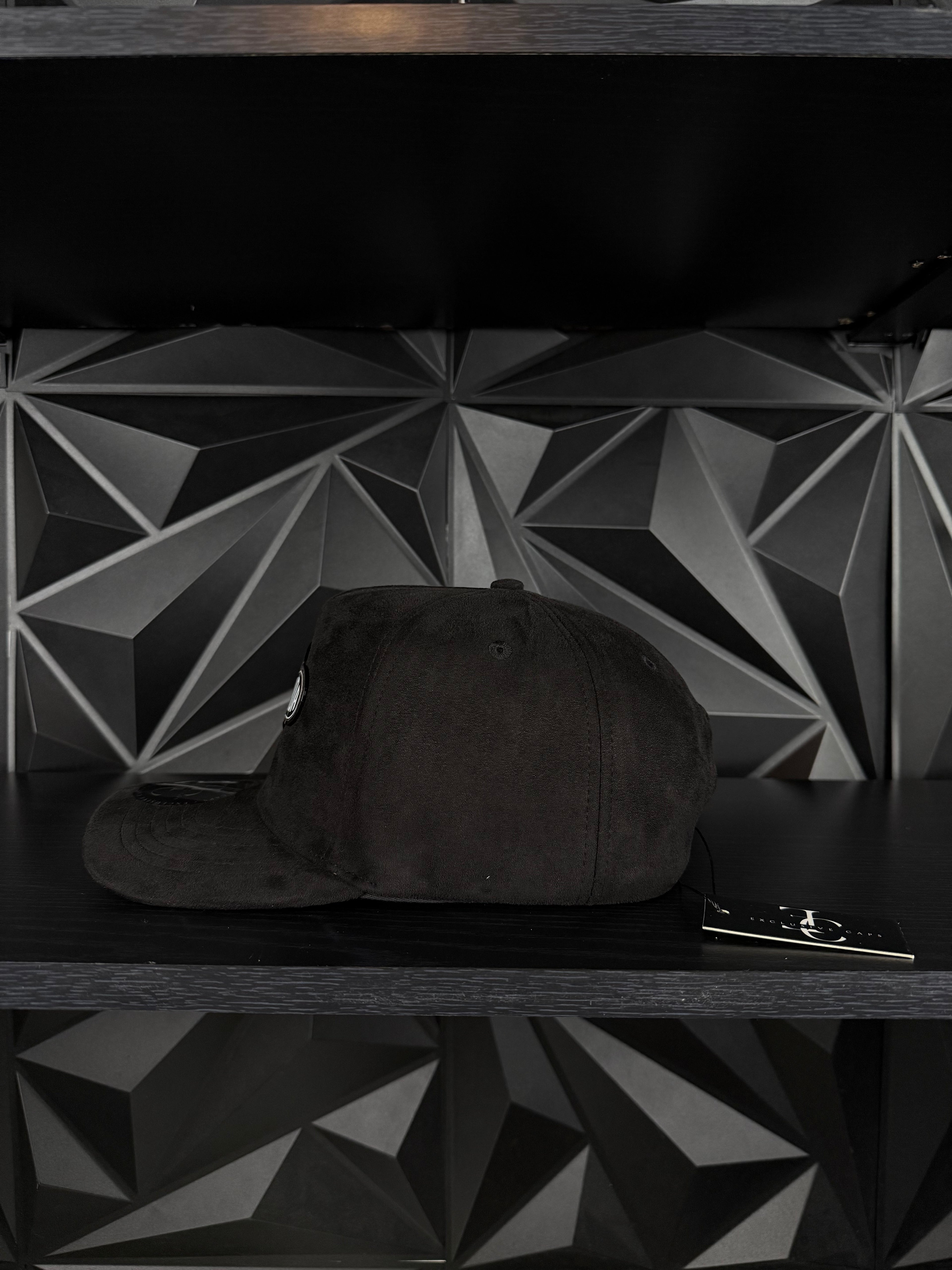 Black sombrero SnapBack hat-black suede