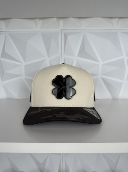 Trébol Placa SnapBack Gorra-Off withe