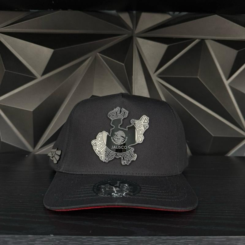 Jalisco México SnapBack Hat-Black/Red Cotton