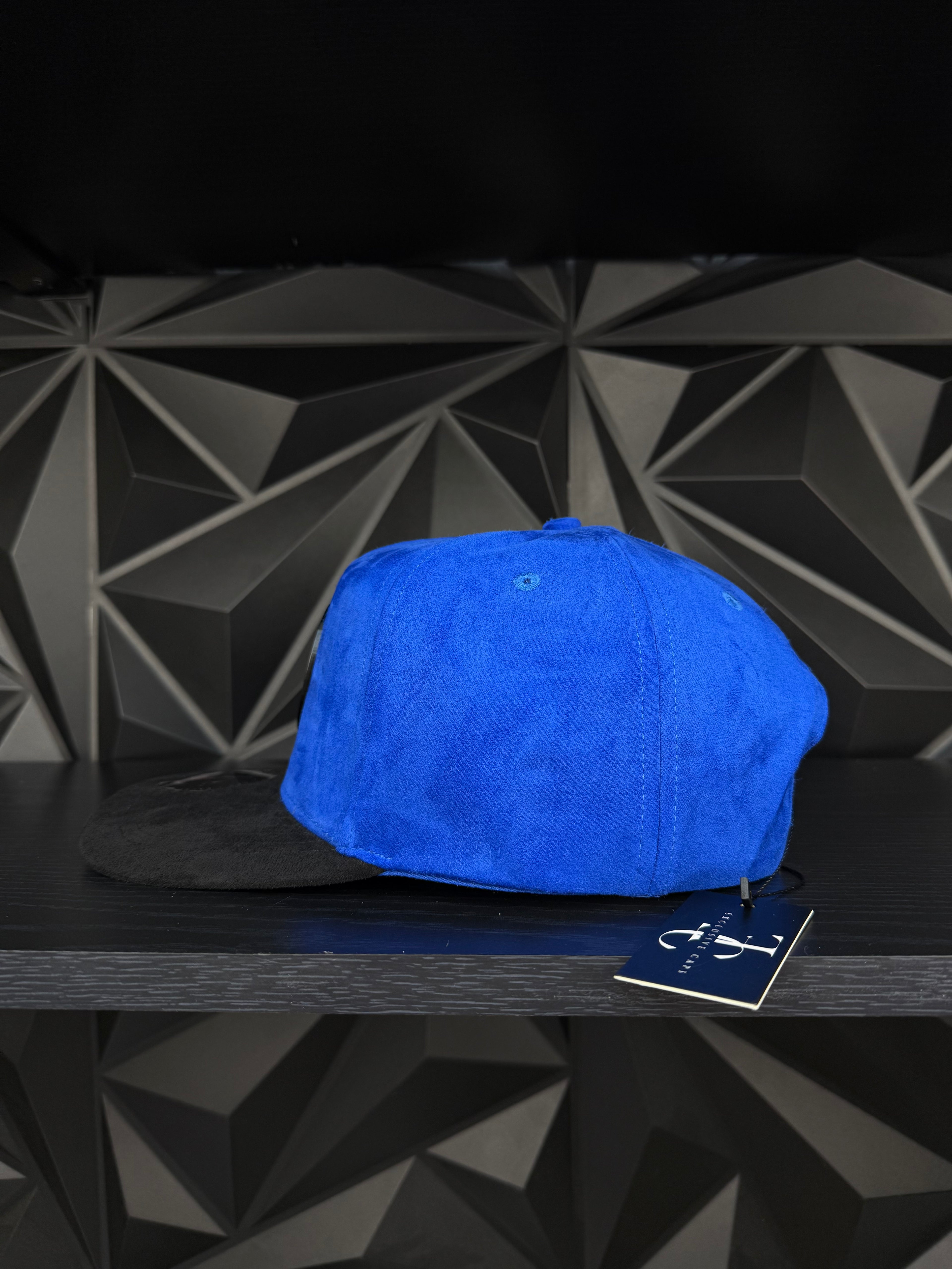 Cruz azul SnapBack hat-Blue/Black Suede