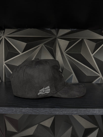 Baja California Sur México SnapBack hat-black/red suede