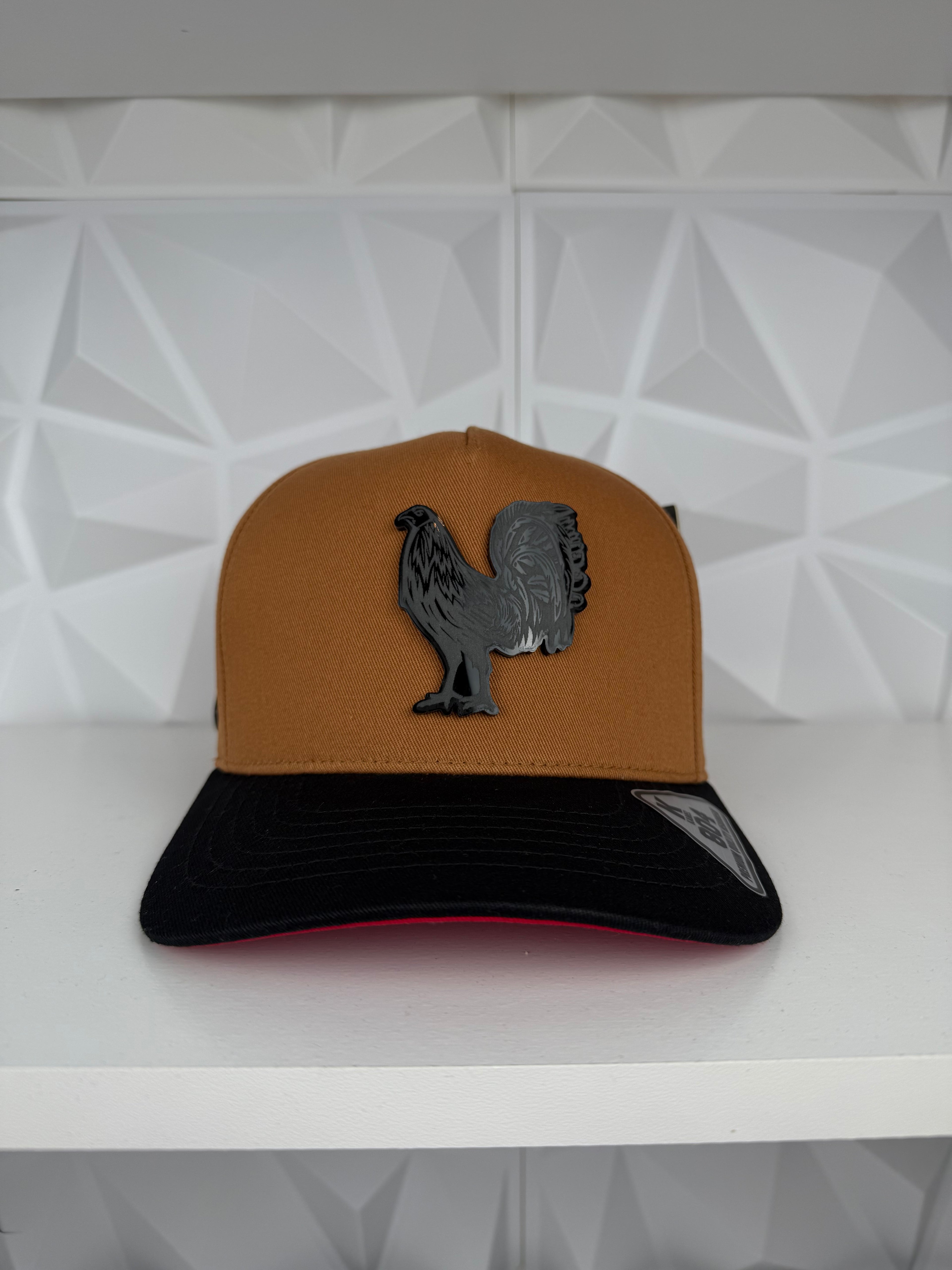 Gallo black plate SnapBack hat-Brown/black