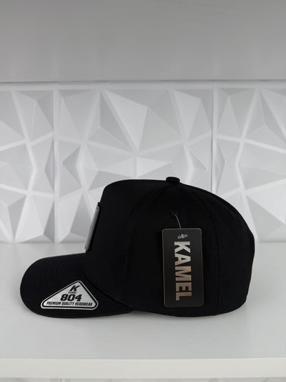 Poker Placa SnapBack Gorra- Negra
