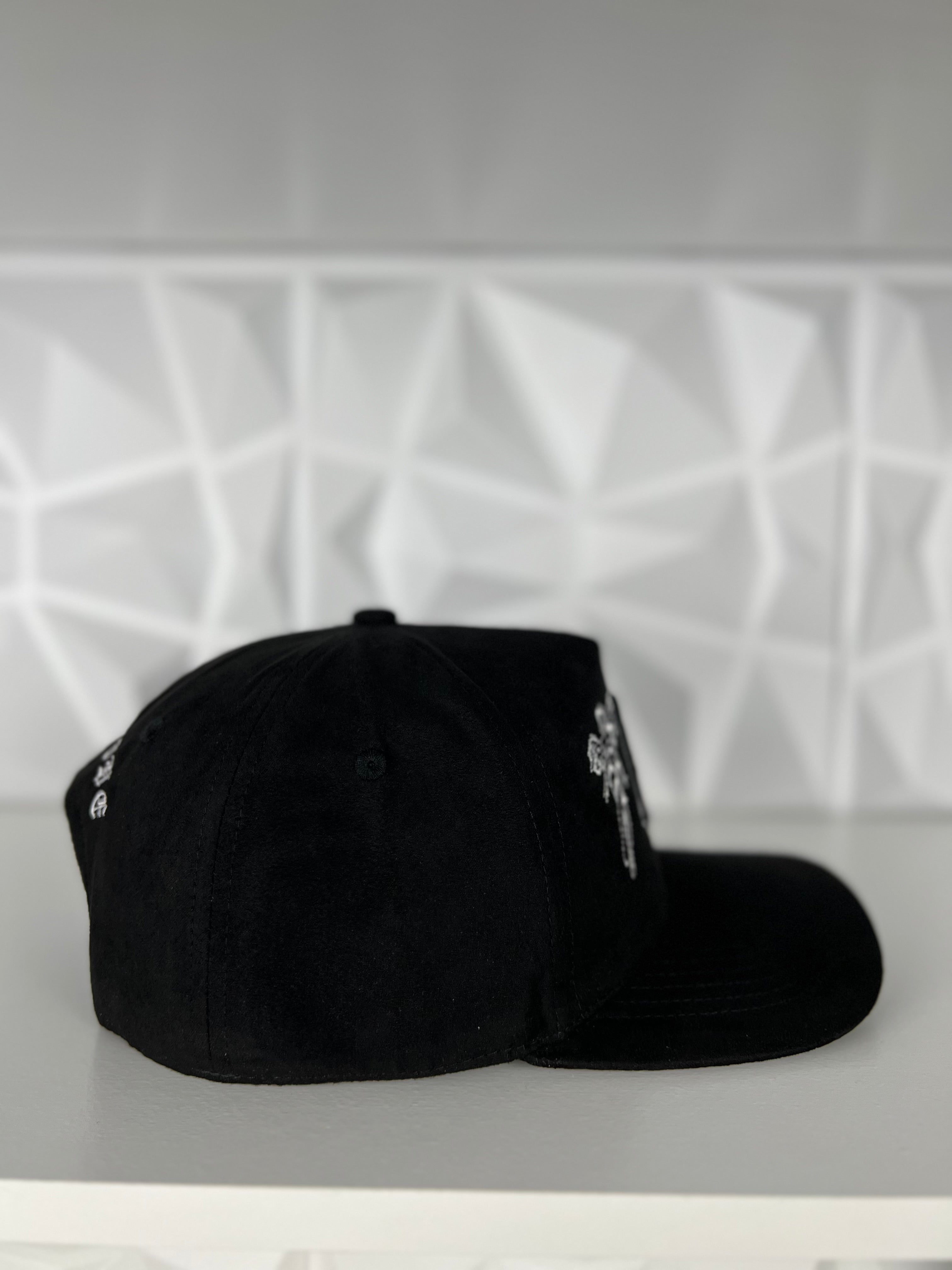 MA ángel SnapBack gorra-negra
