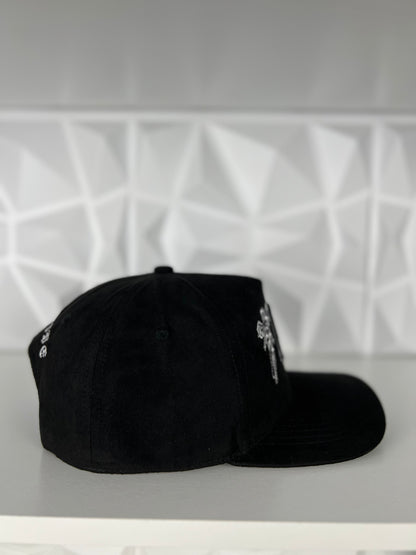 MA ángel SnapBack gorra-negra