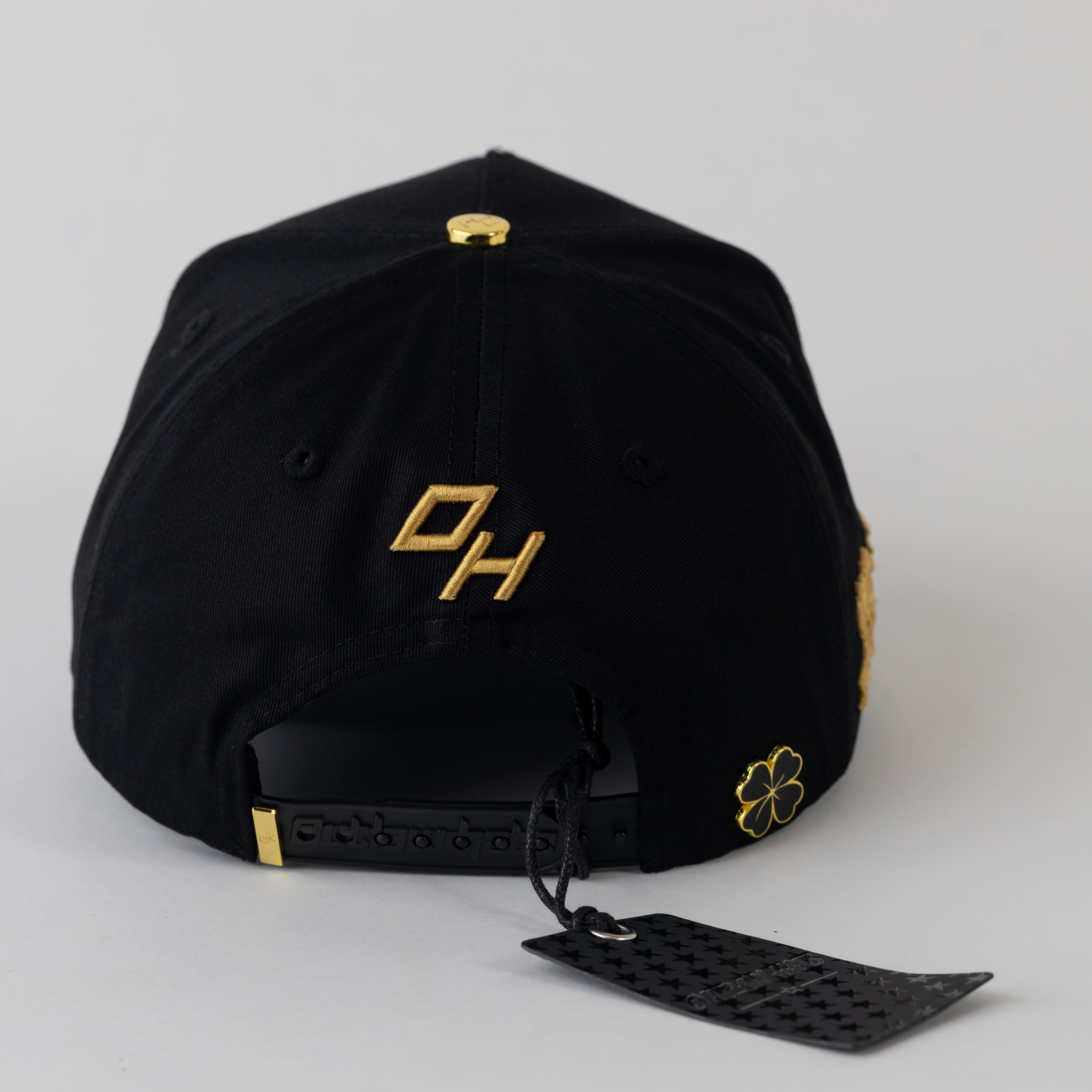 Trebol Metal Plate "No fue Suerte" Snapback Cotton Cap/Suede Visor- Outlaw Hats