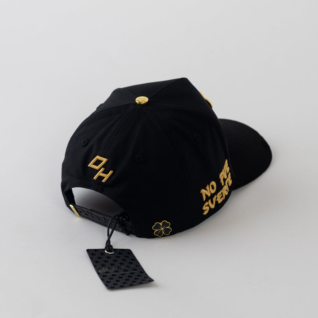 Trebol Metal Plate "No fue Suerte" Snapback Cotton Cap/Suede Visor- Outlaw Hats