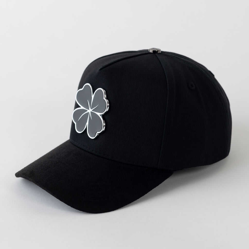 Trebol Metal Plate "No fue Suerte" Snapback Cotton Cap/Suede Visor- Outlaw Hats