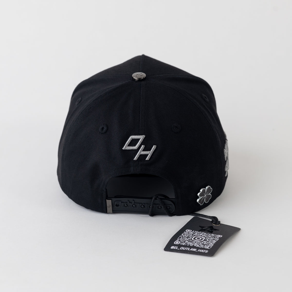 Trebol Metal Plate "No fue Suerte" Snapback Cotton Cap/Suede Visor- Outlaw Hats