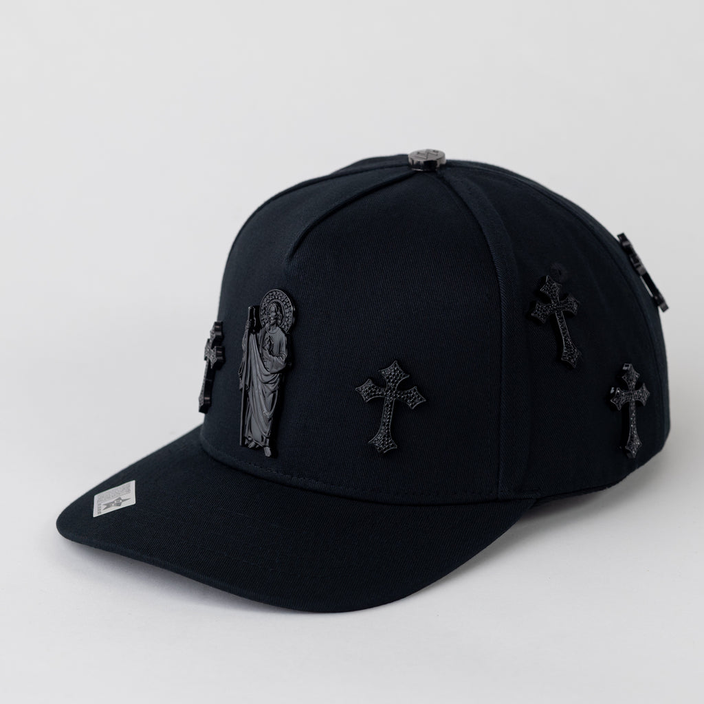 SAN JUDAS - THE SAINT - BLACK CROSS - OUTLAW HATS
