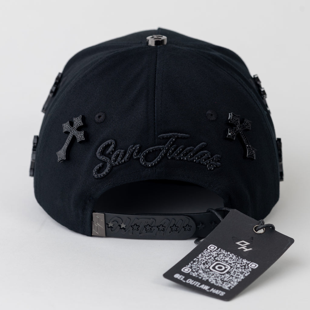 SAN JUDAS - THE SAINT - BLACK CROSS - OUTLAW HATS