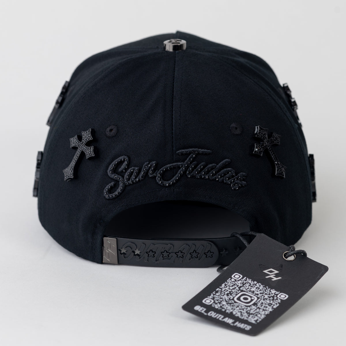 SAN JUDAS - THE SAINT - BLACK CROSS - OUTLAW HATS