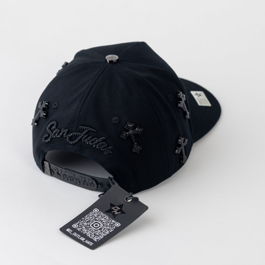 SAN JUDAS - THE SAINT - BLACK CROSS - OUTLAW HATS