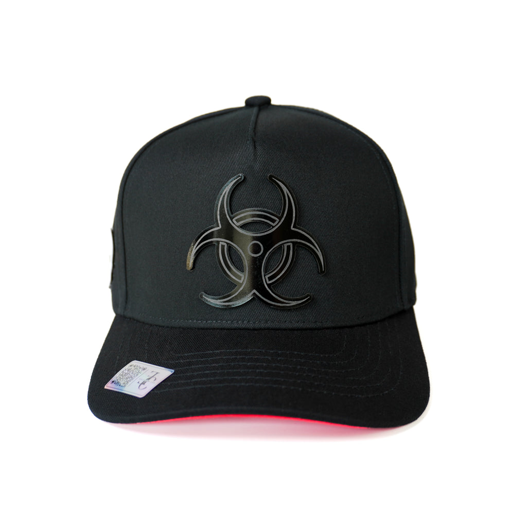 Virus Plate SnapBack Hat-Black/Red