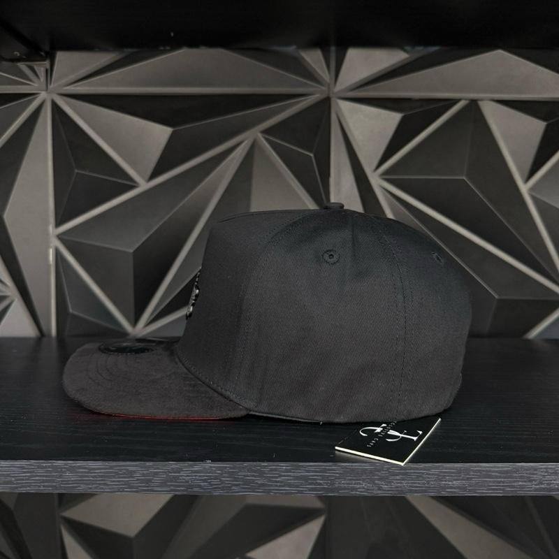 Oaxaca México SnapBack hat-black/red suede