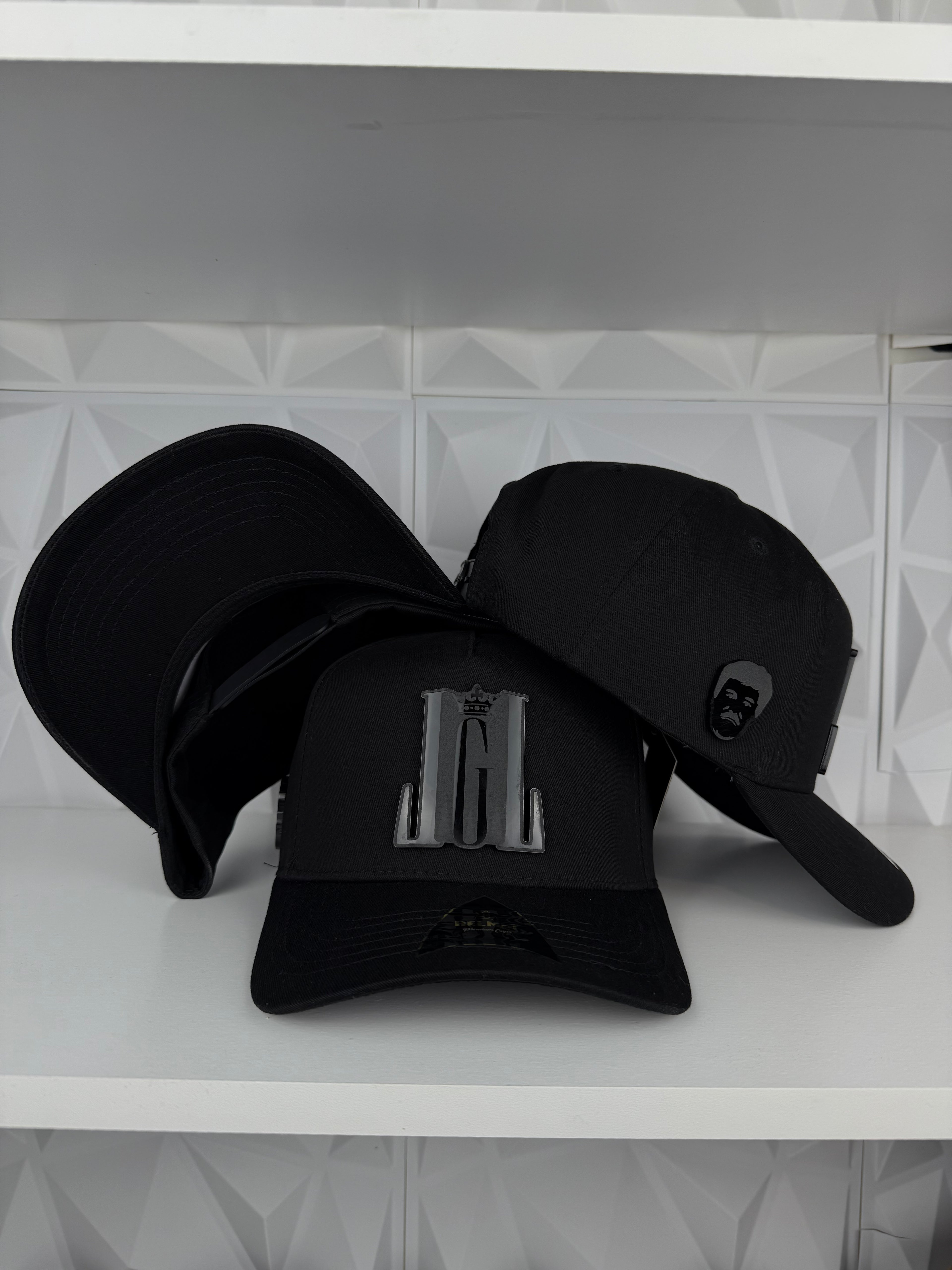 JGL Placa SnapBack Gorra-Negra
