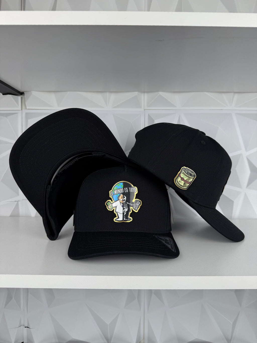 Simi Placa SnapBack Gorra-Negra
