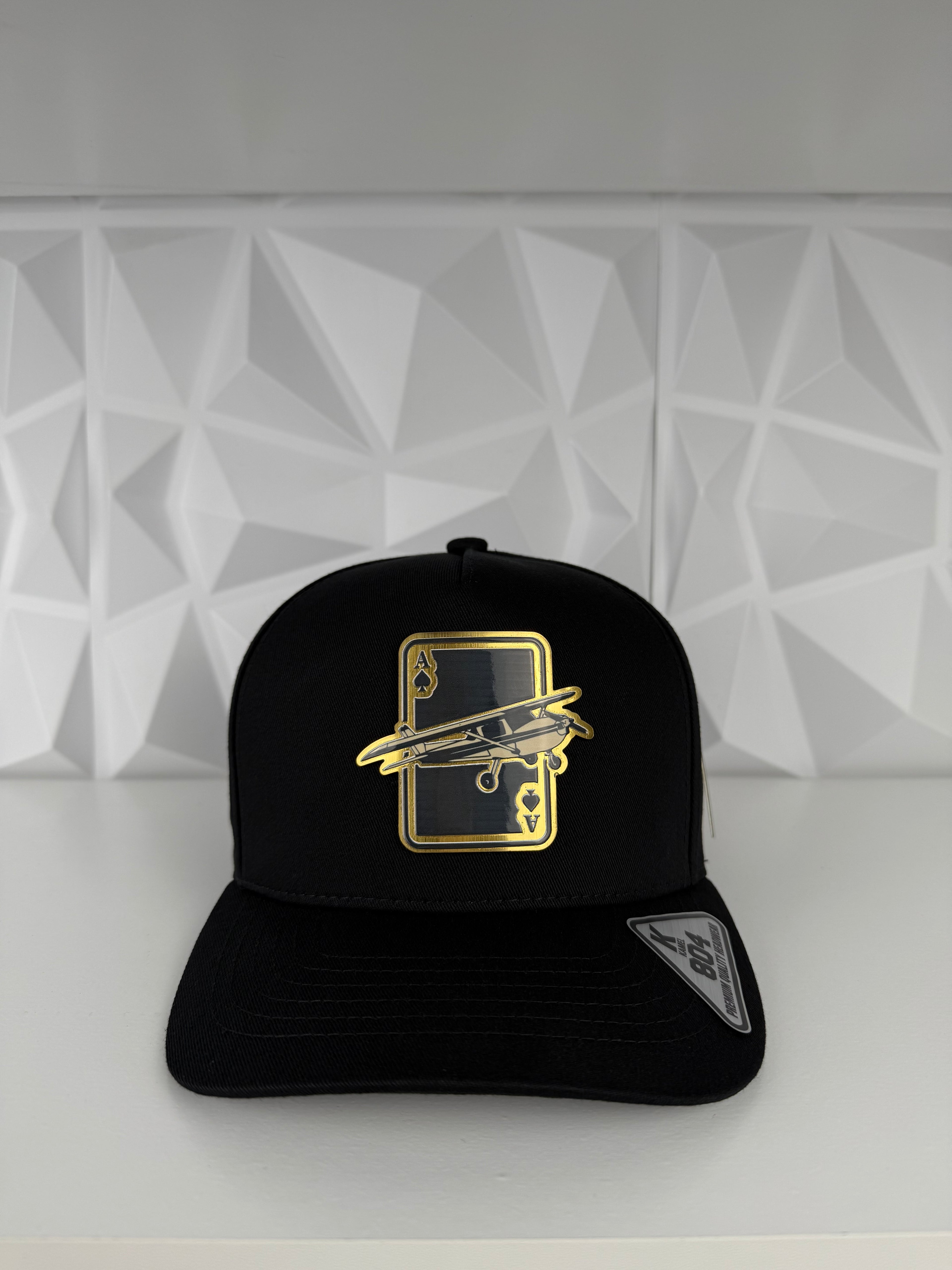 Ace Piloto SnapBack gorra-negra