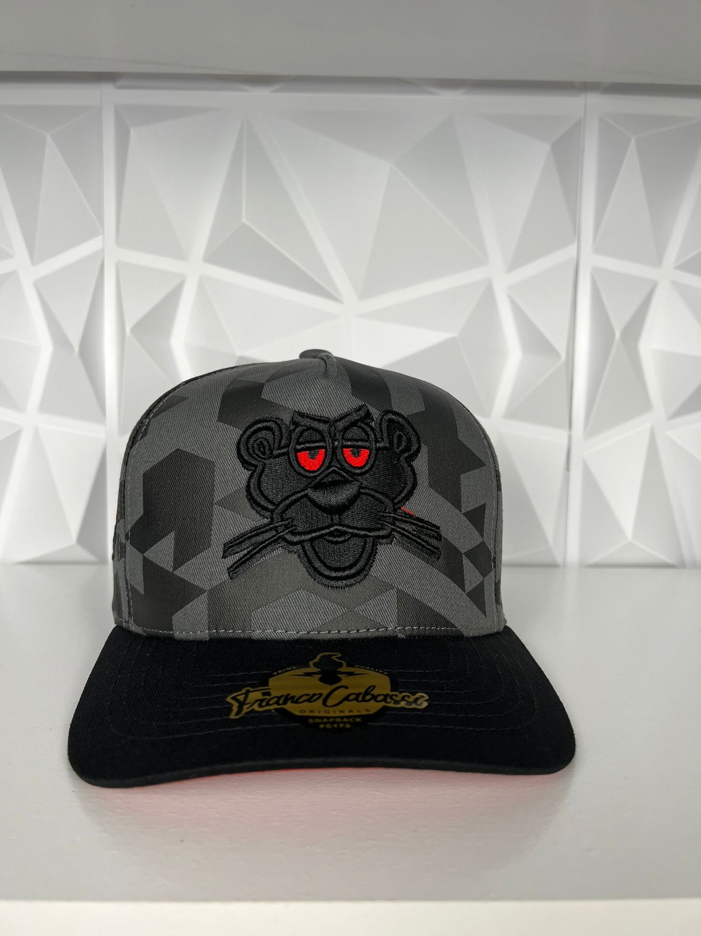Black Panther SnapBack Hat- Grey Camo
