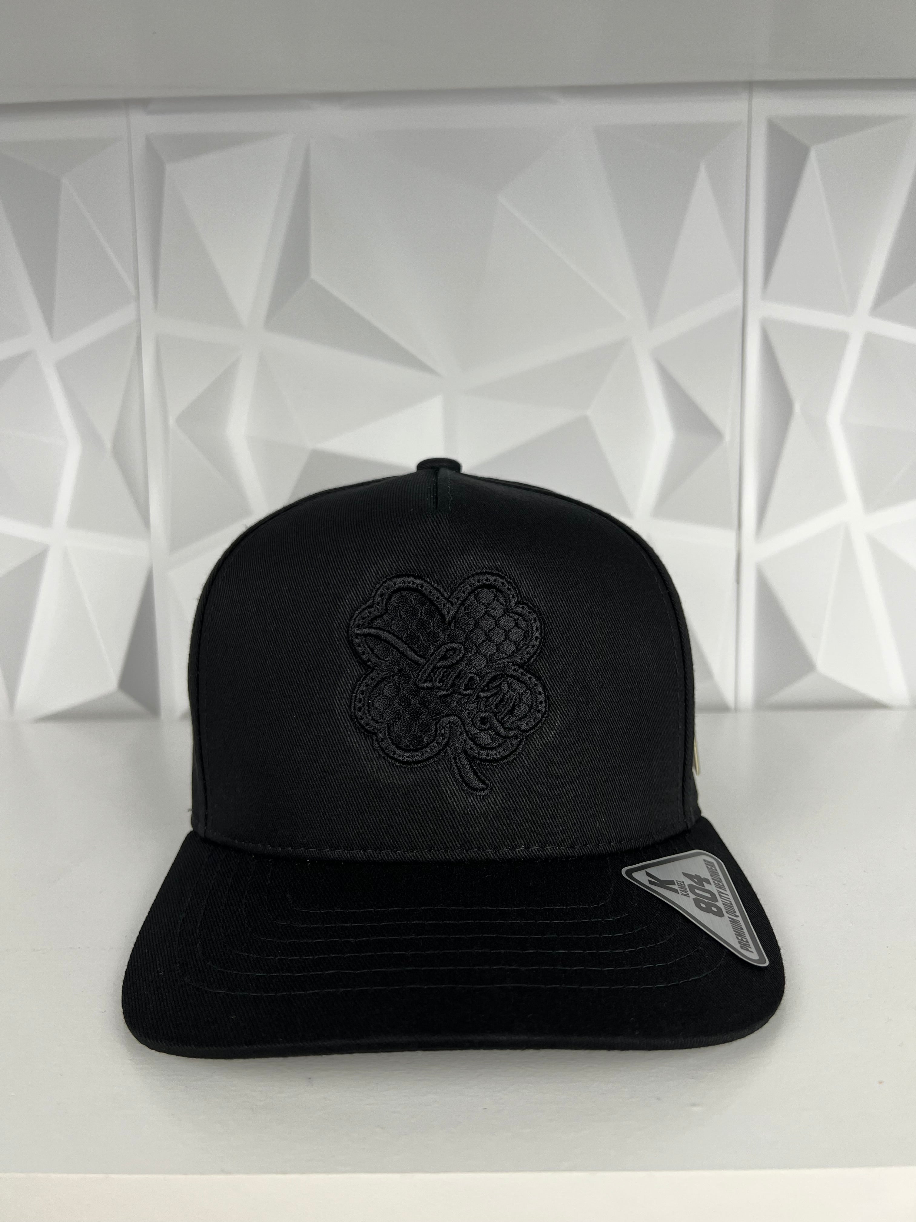 Trébol lucky SnapBack gorra- negra