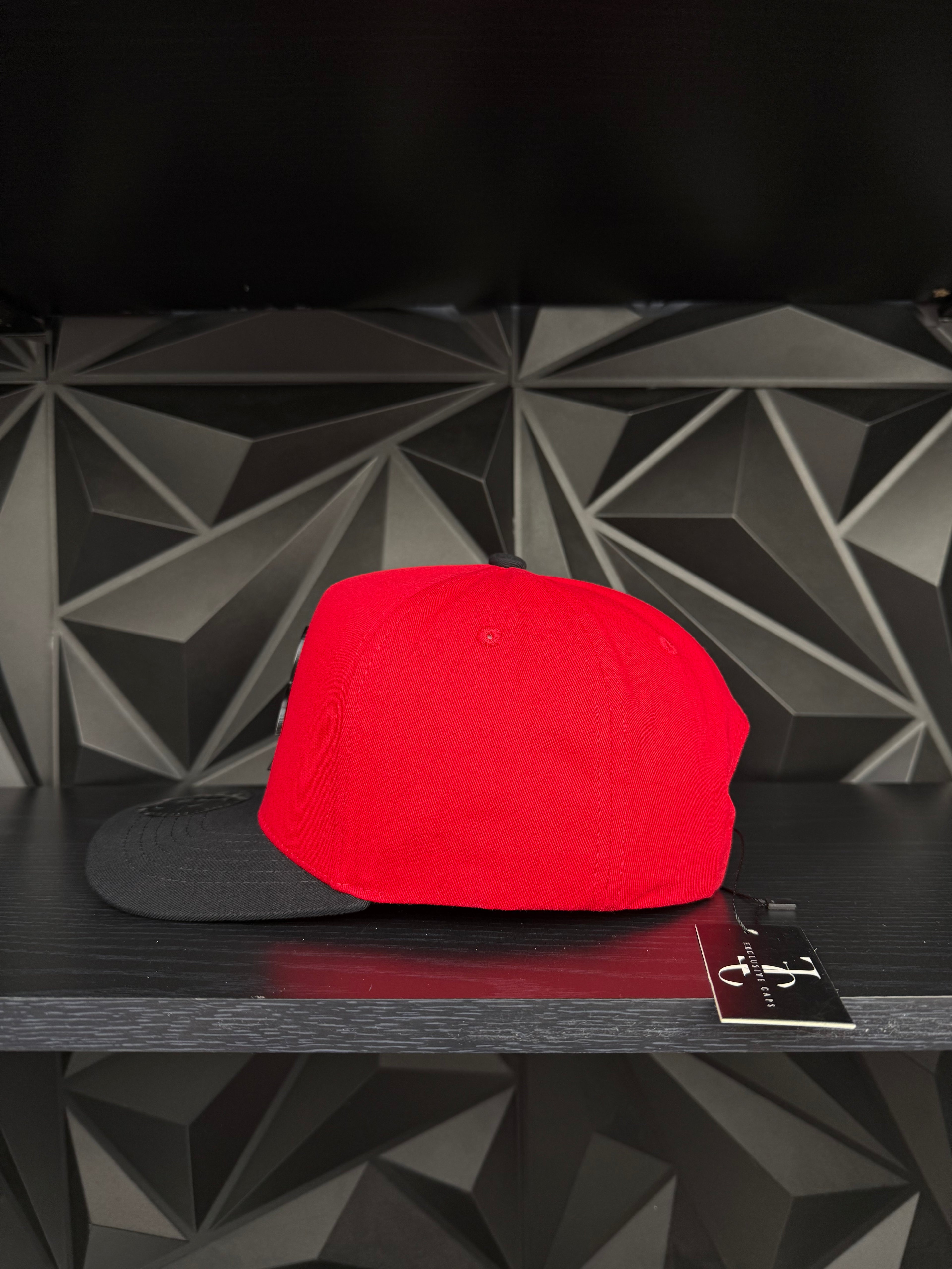 México plate SnapBack hat-Red/black