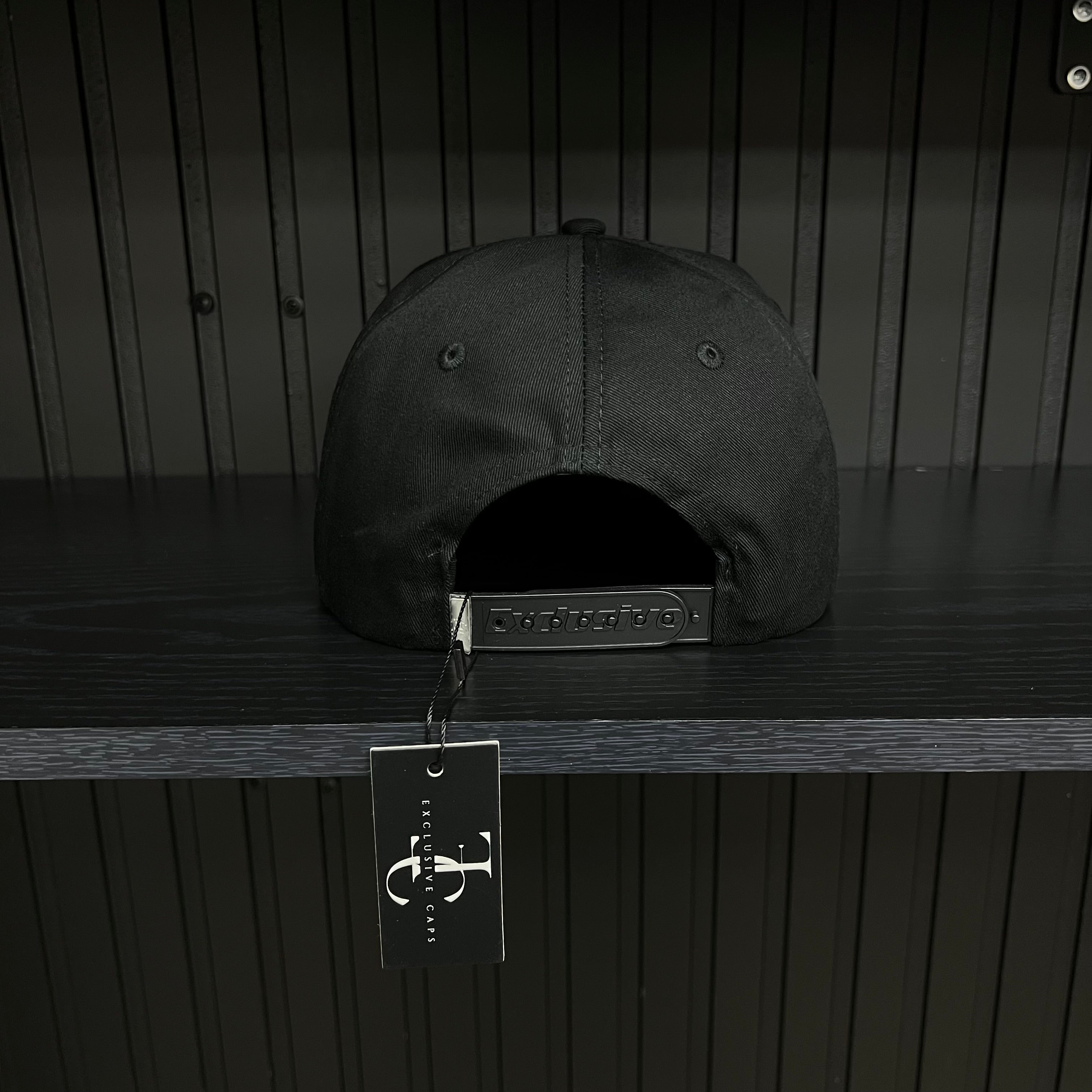 Exclusive Chihuahua Private Flight SnapBack Hat - Black/Red Cotton Cap