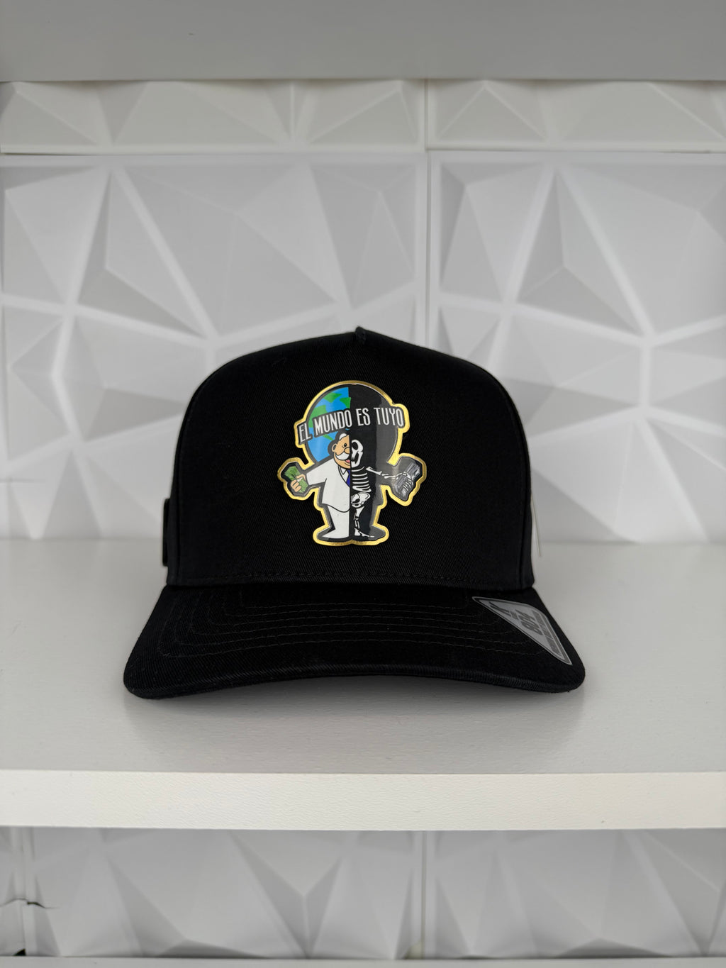 Simi Placa SnapBack Gorra-Negra