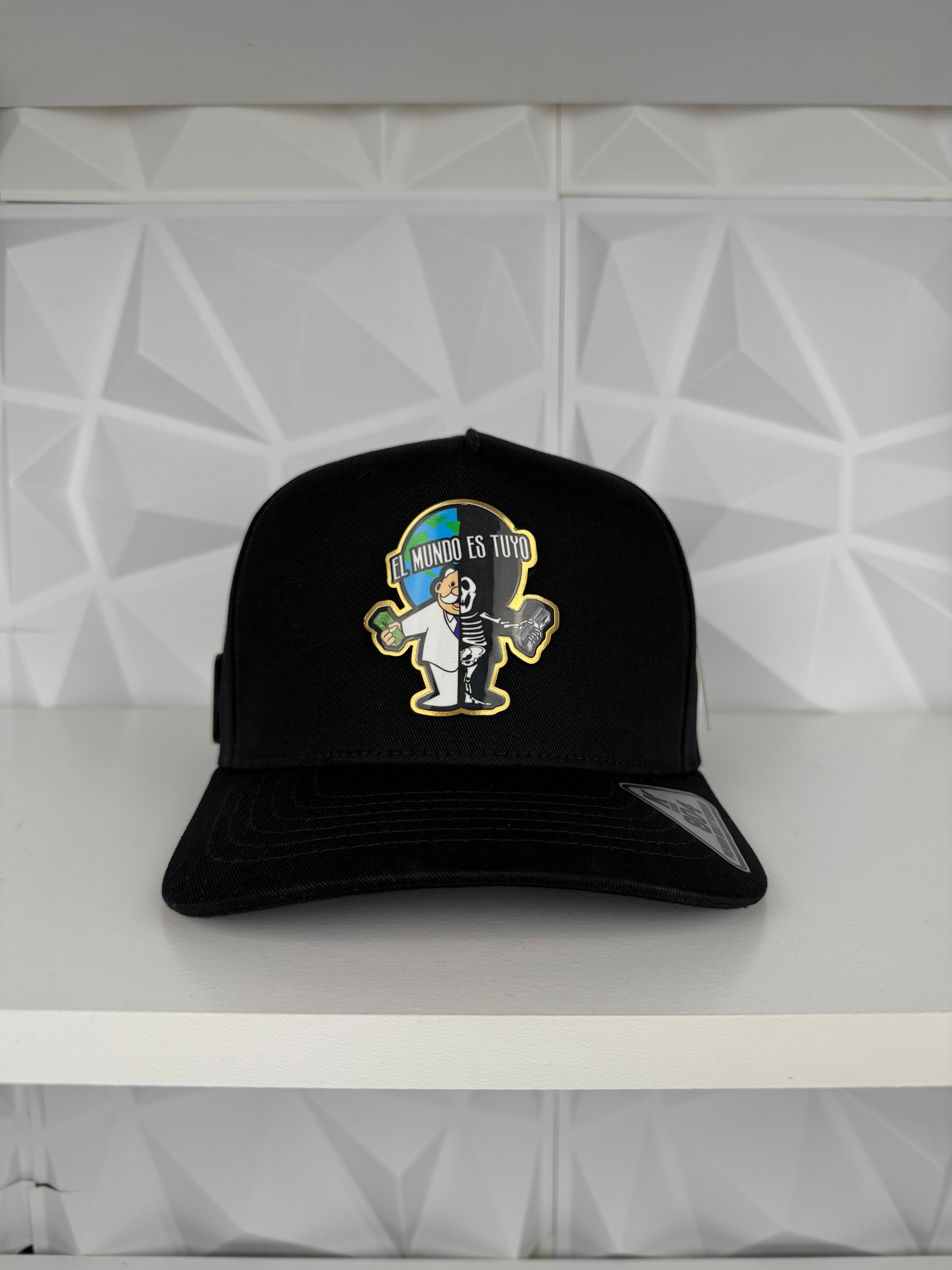 Simi Placa SnapBack Gorra-Negra