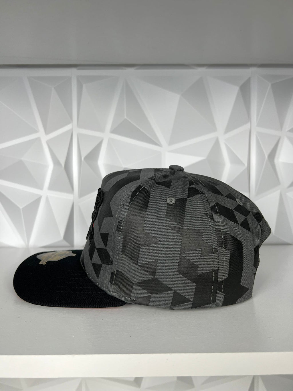 Black Panther SnapBack Hat- Grey Camo