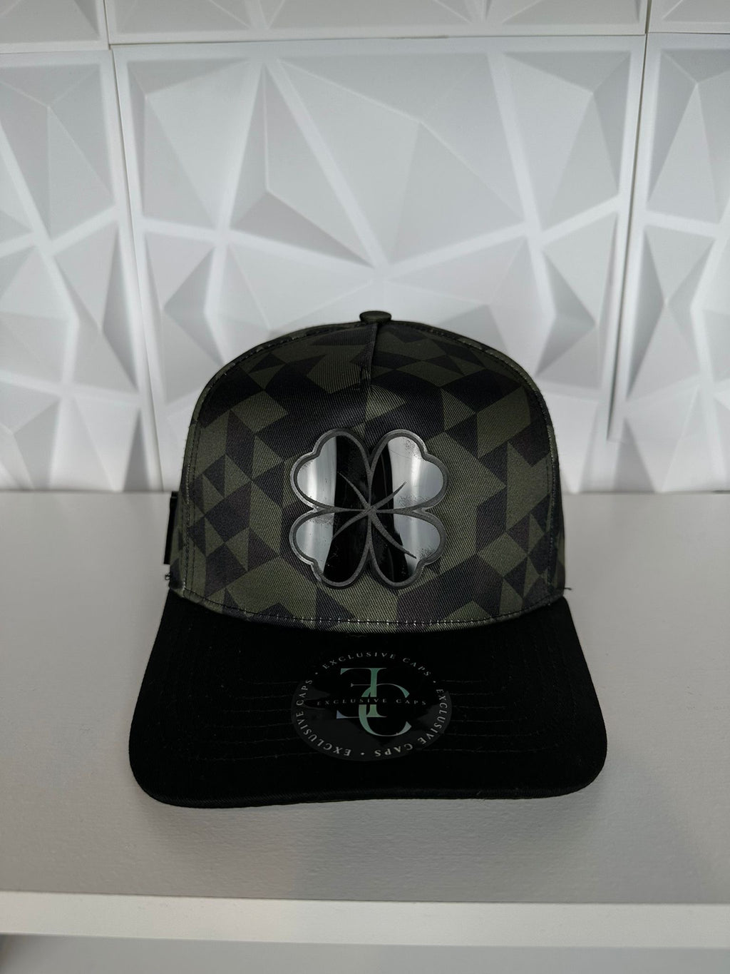 Trébol Placa SnapBack Gorra-Verde Camuflaje
