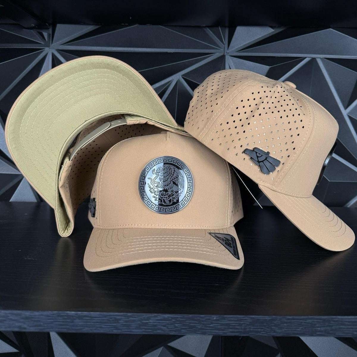 México plate SnapBack hat-Khaki Hydro