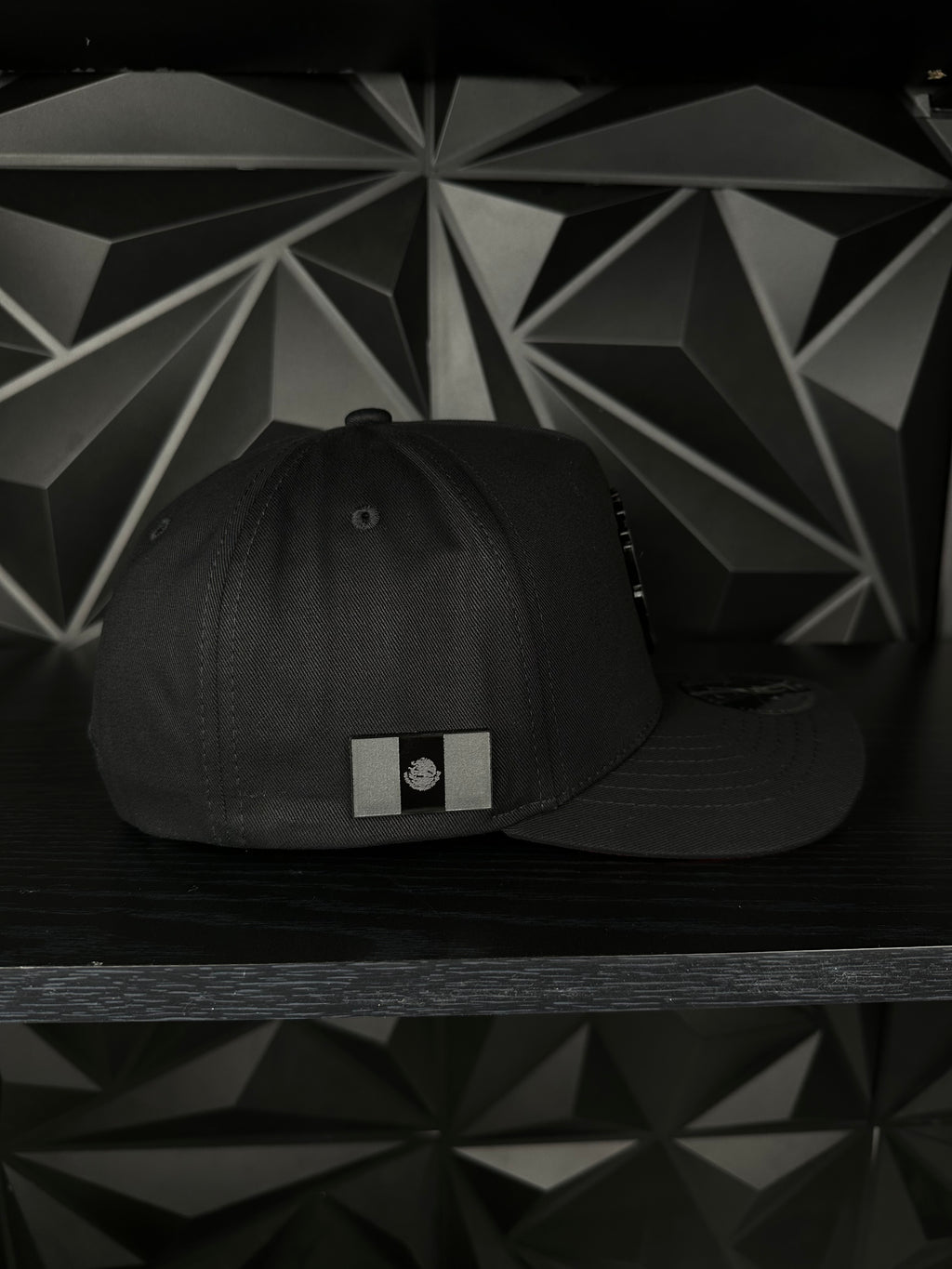 México Calavera SnapBack Gorra-Negra/Roja